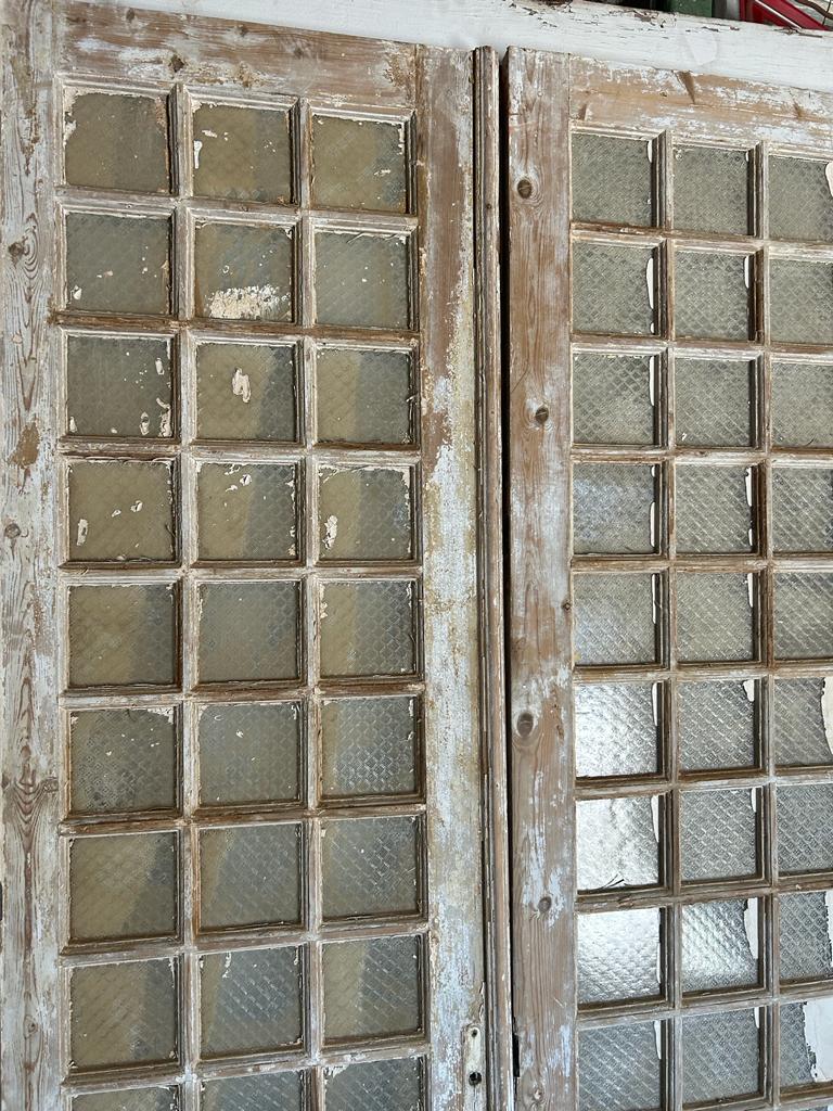 VINTAGE DBL FRENCH  GLASS DOOR L073