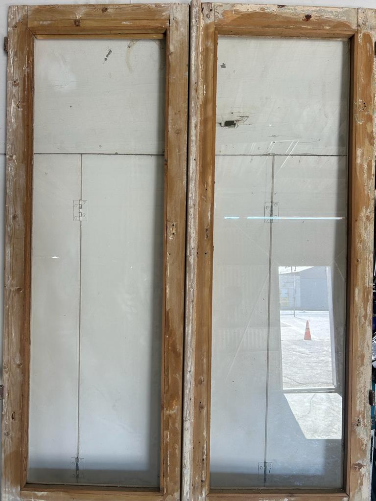 VINTAGE DBL FRENCH  GLASS DOOR L074