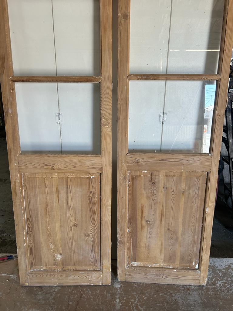 VINTAGE DBL FRENCH  GLASS DOOR L079