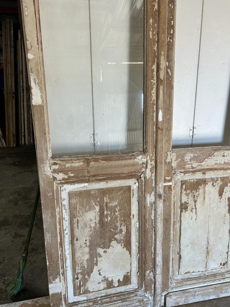 VINTAGE DBL FRENCH  GLASS DOOR L145