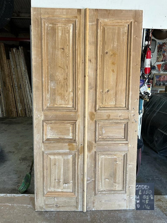 VINTAGE DBL FRENCH DOOR L150