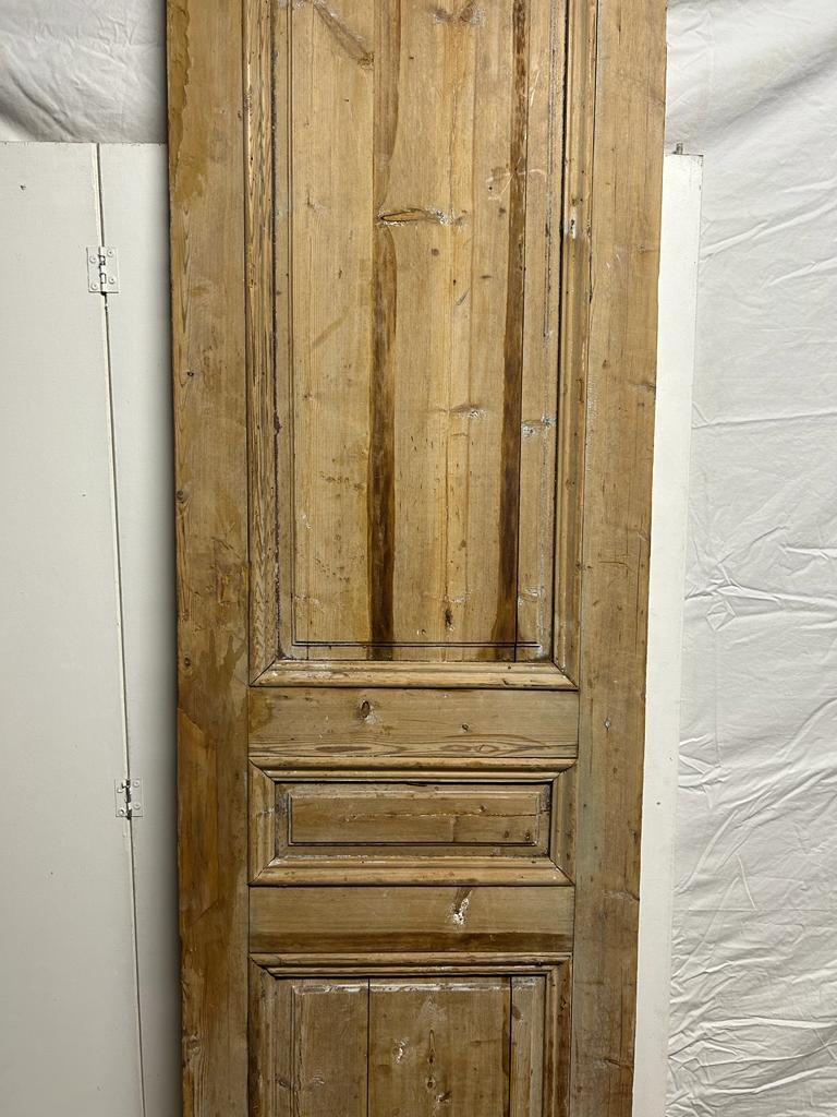 Vintage Single French Solid Wood Door – 100.75" H x 28" W – L254