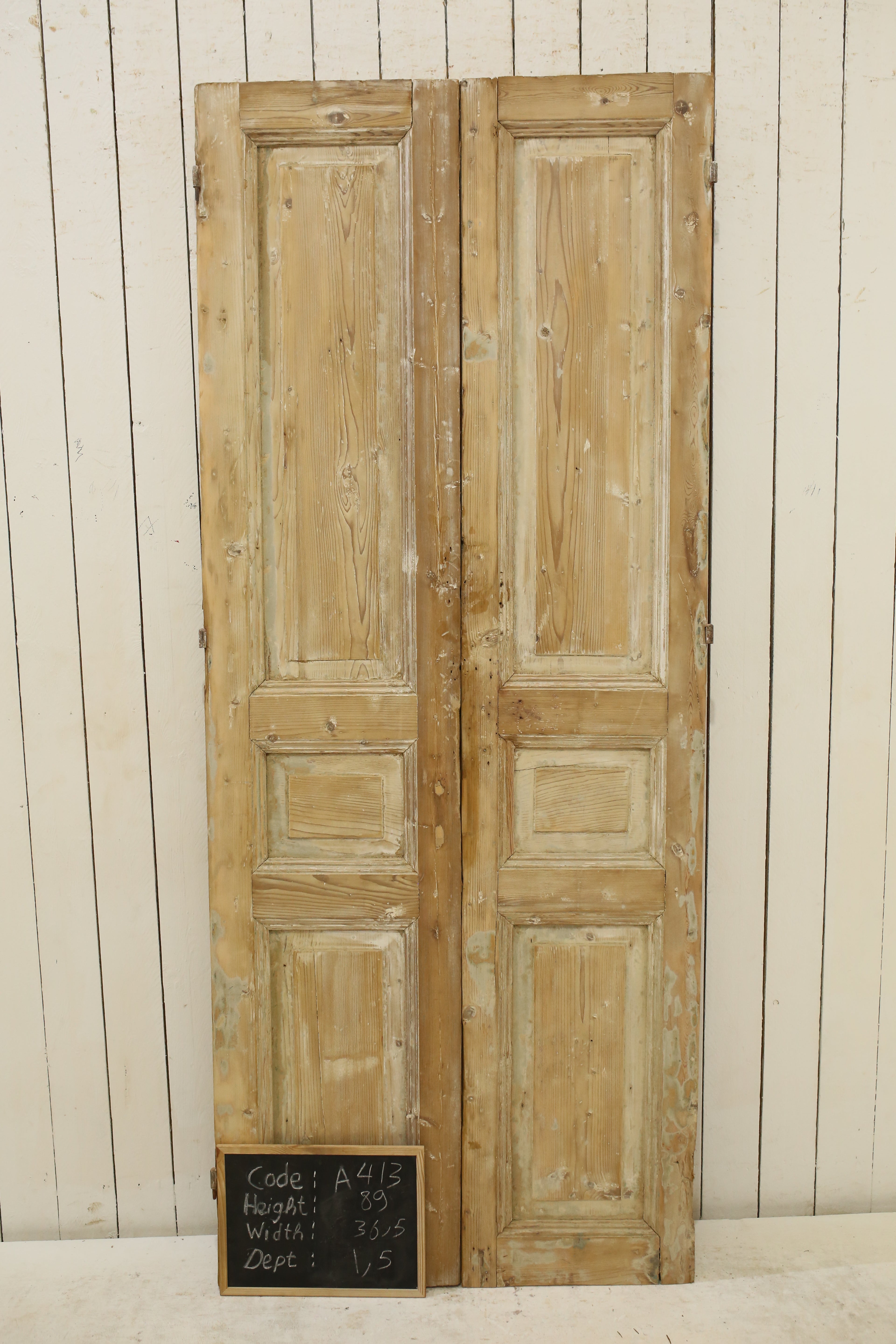 VINTAGE DBL FRENCH DOOR A413