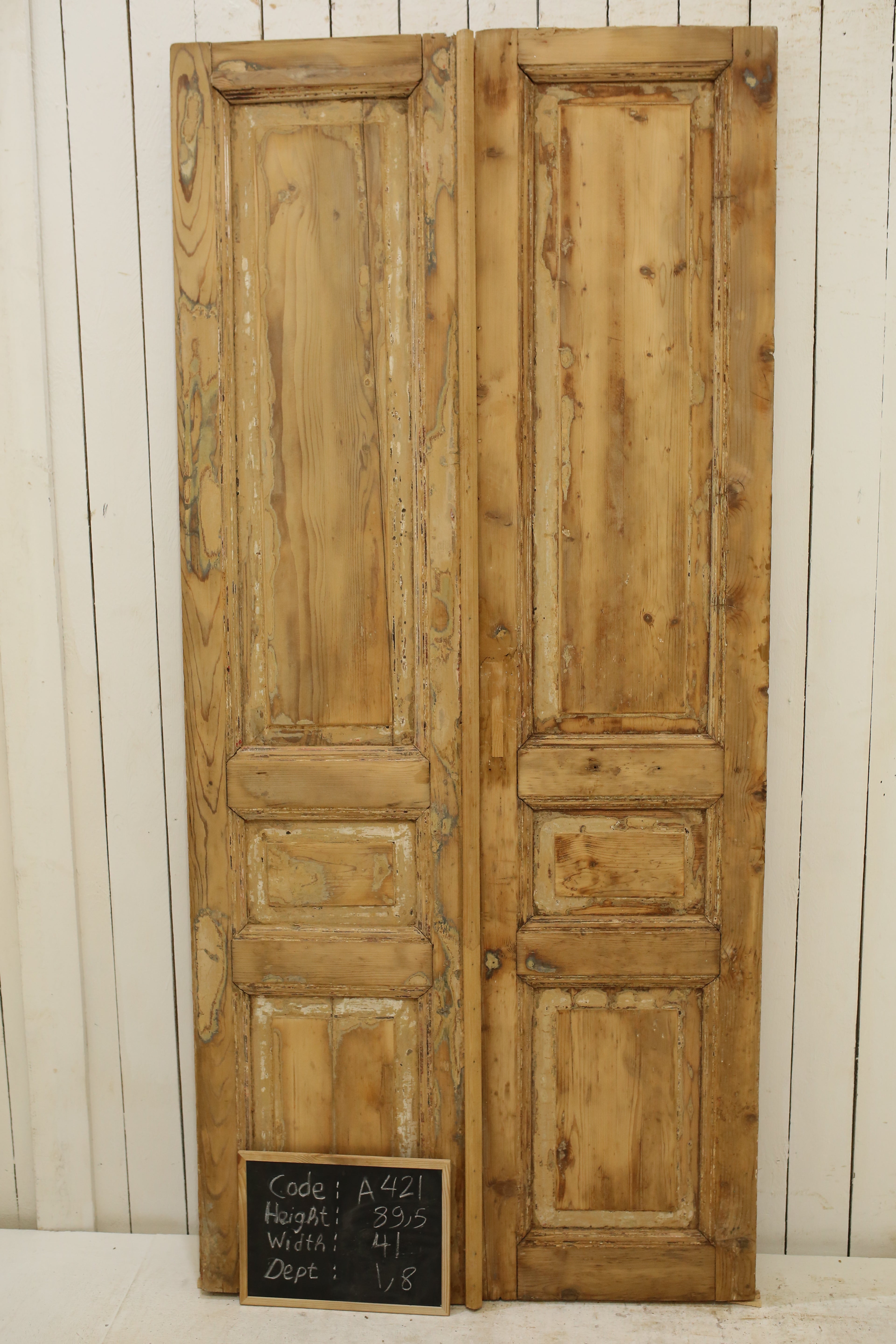 VINTAGE DBL FRENCH DOOR A421