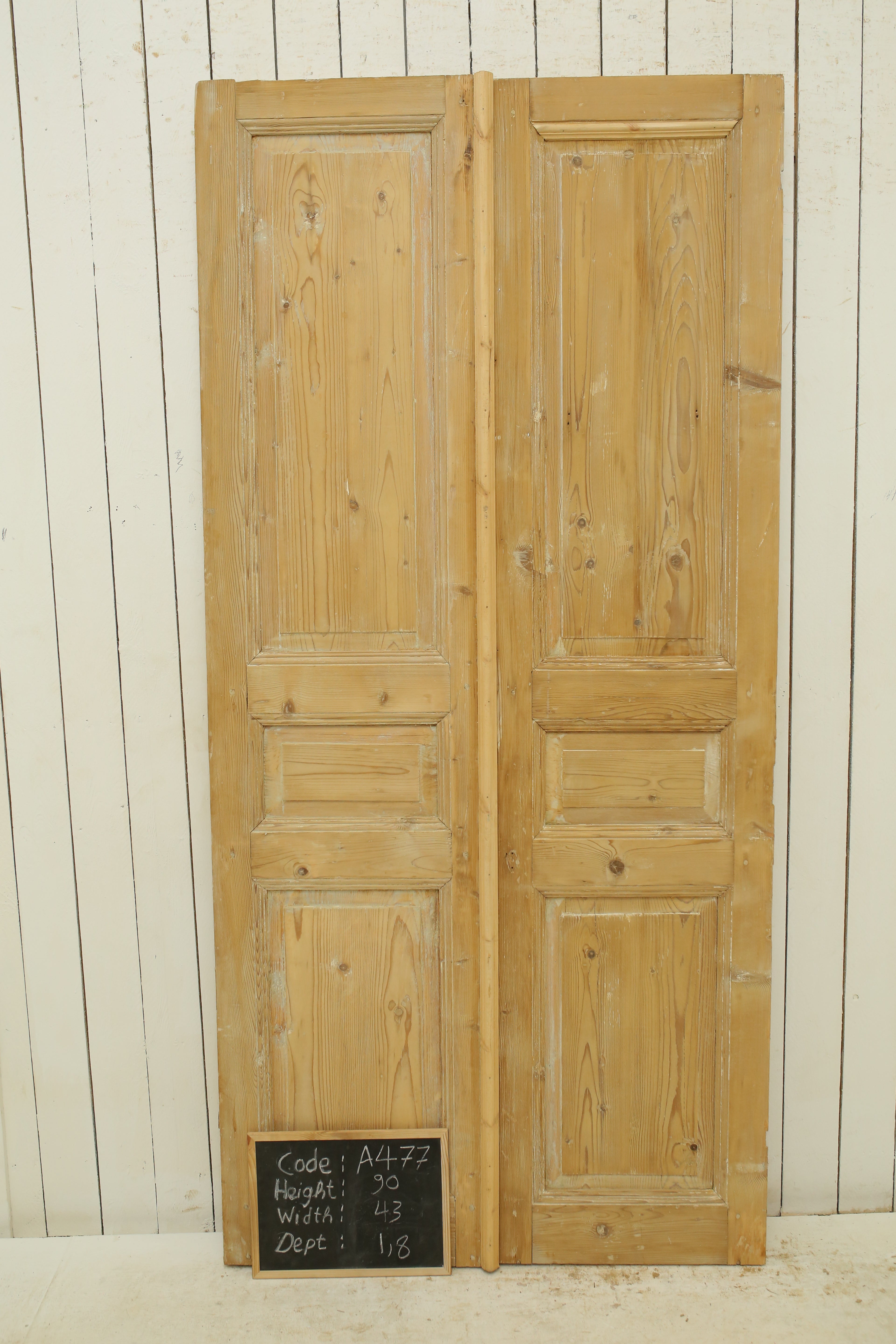 VINTAGE DBL FRENCH DOOR A477
