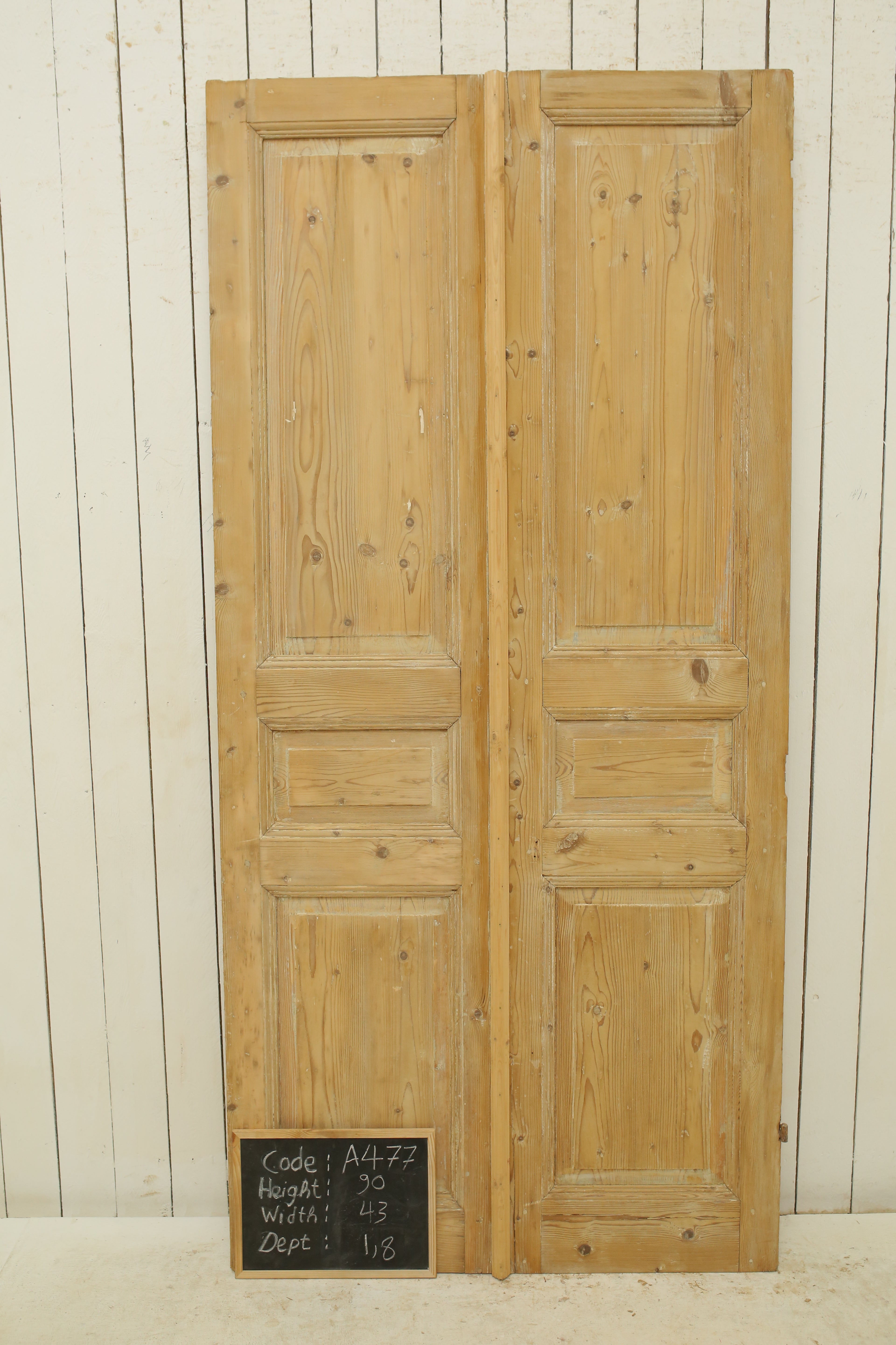 VINTAGE DBL FRENCH DOOR A477