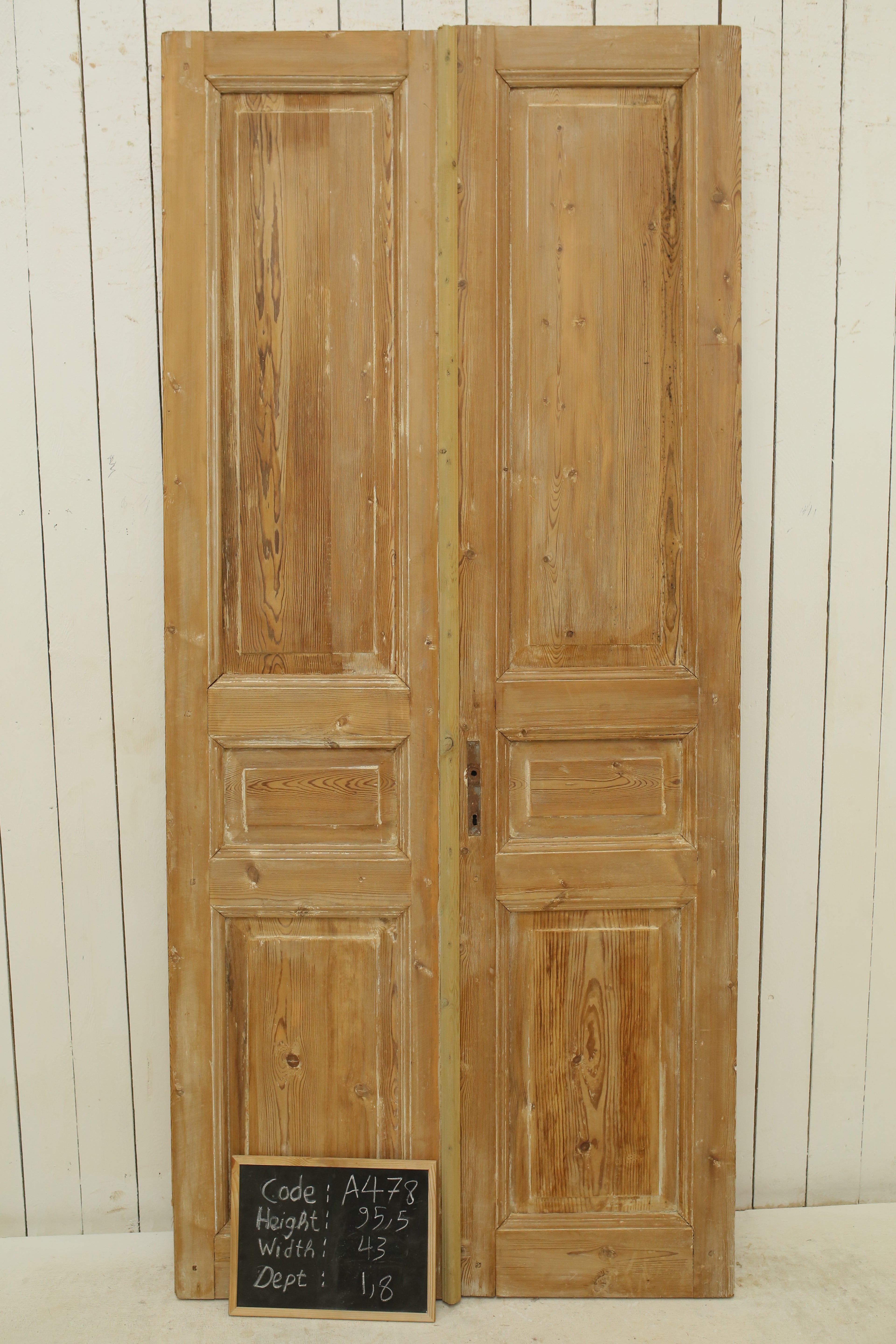 VINTAGE DBL FRENCH DOOR A478