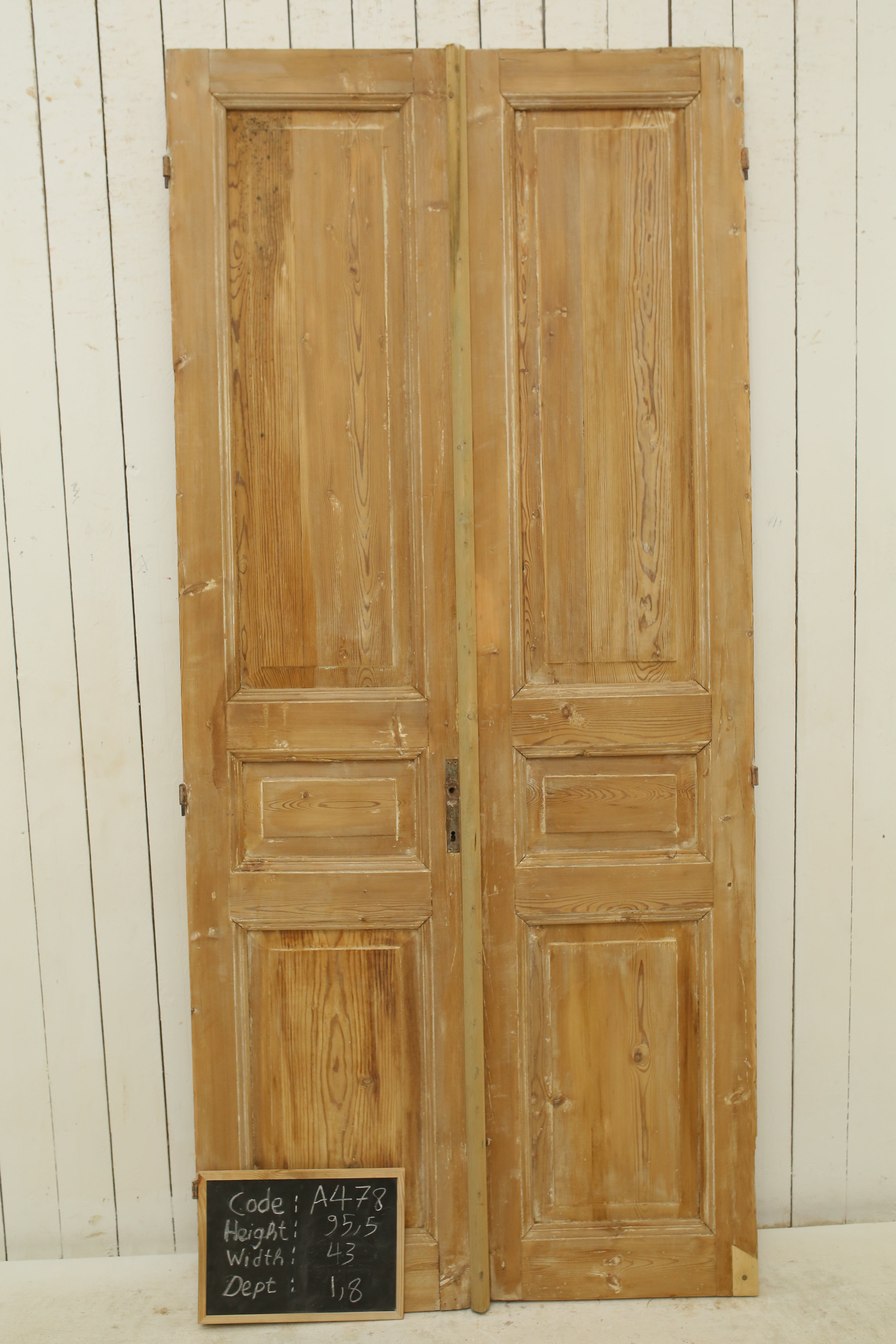VINTAGE DBL FRENCH DOOR A478