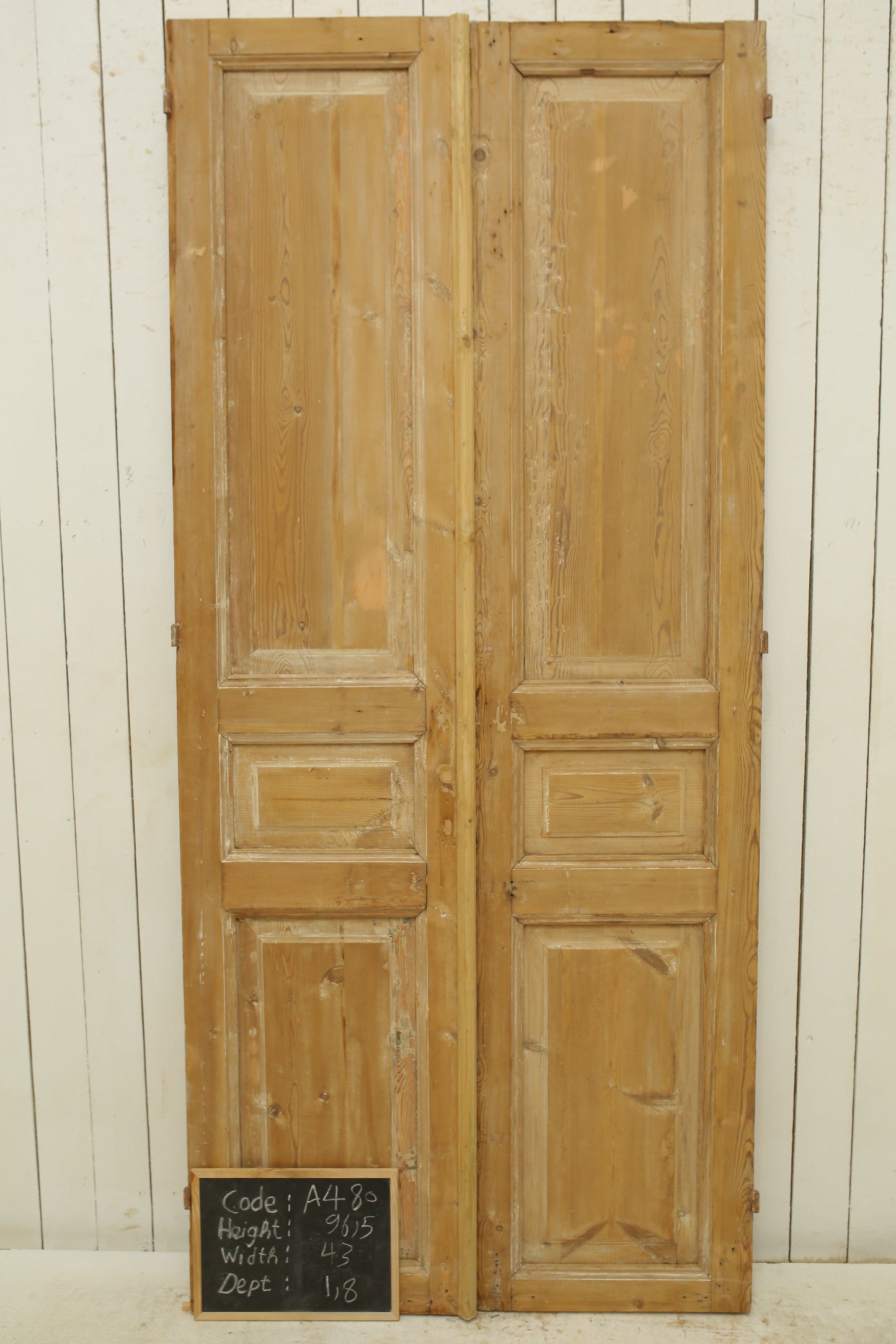 VINTAGE DBL FRENCH DOOR A480