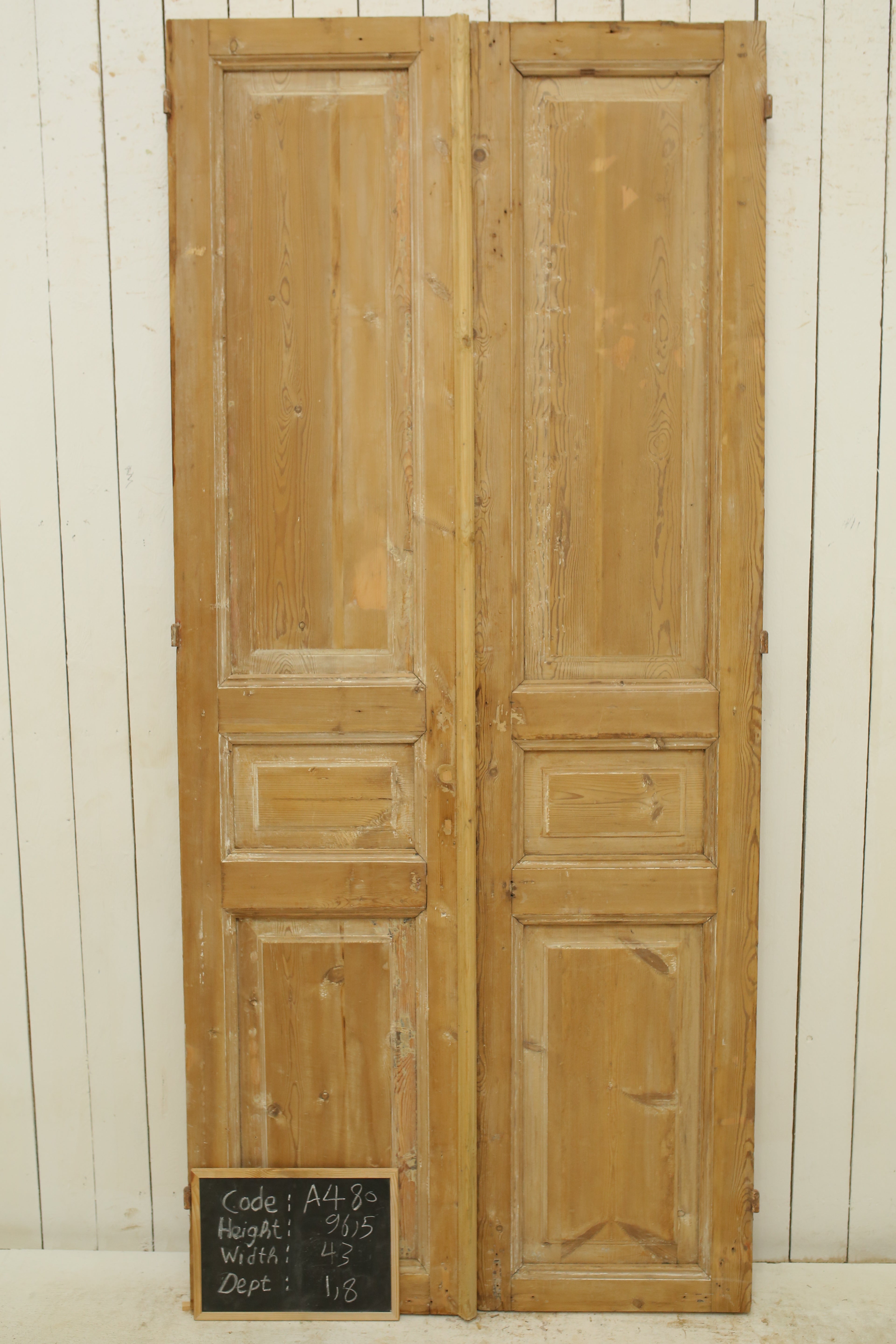 VINTAGE DBL FRENCH DOOR A480
