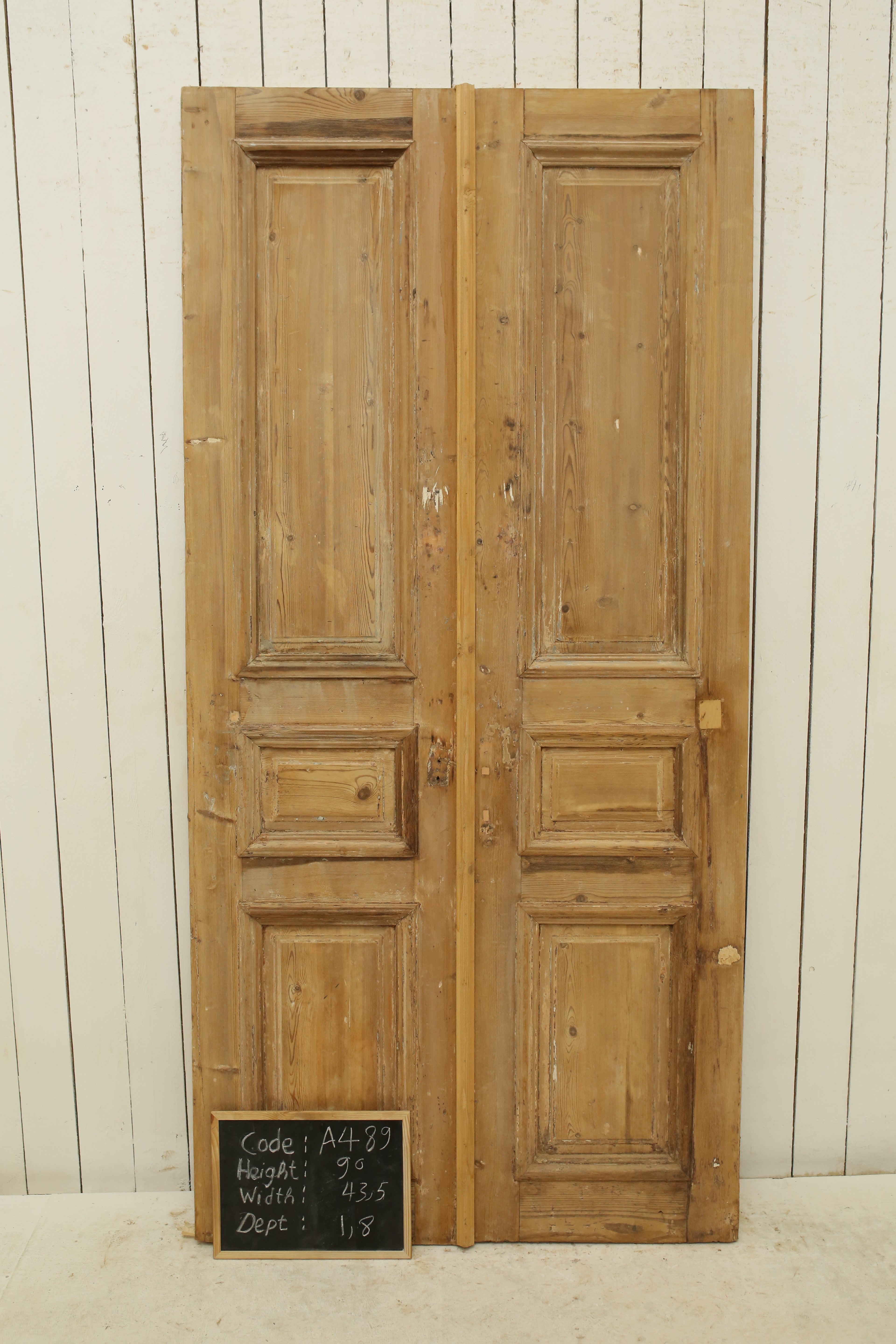 VINTAGE DBL FRENCH DOOR A489
