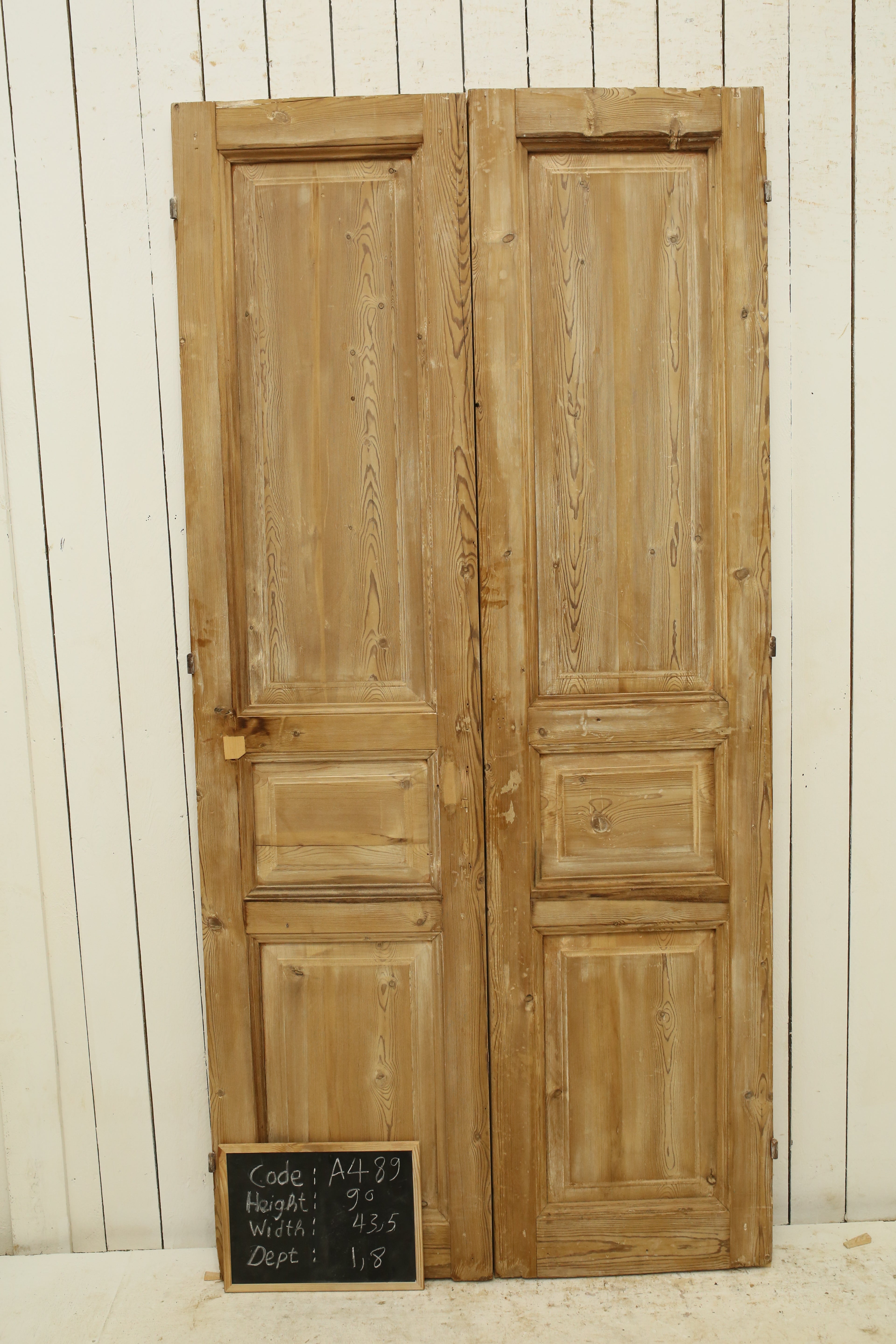 VINTAGE DBL FRENCH DOOR A489