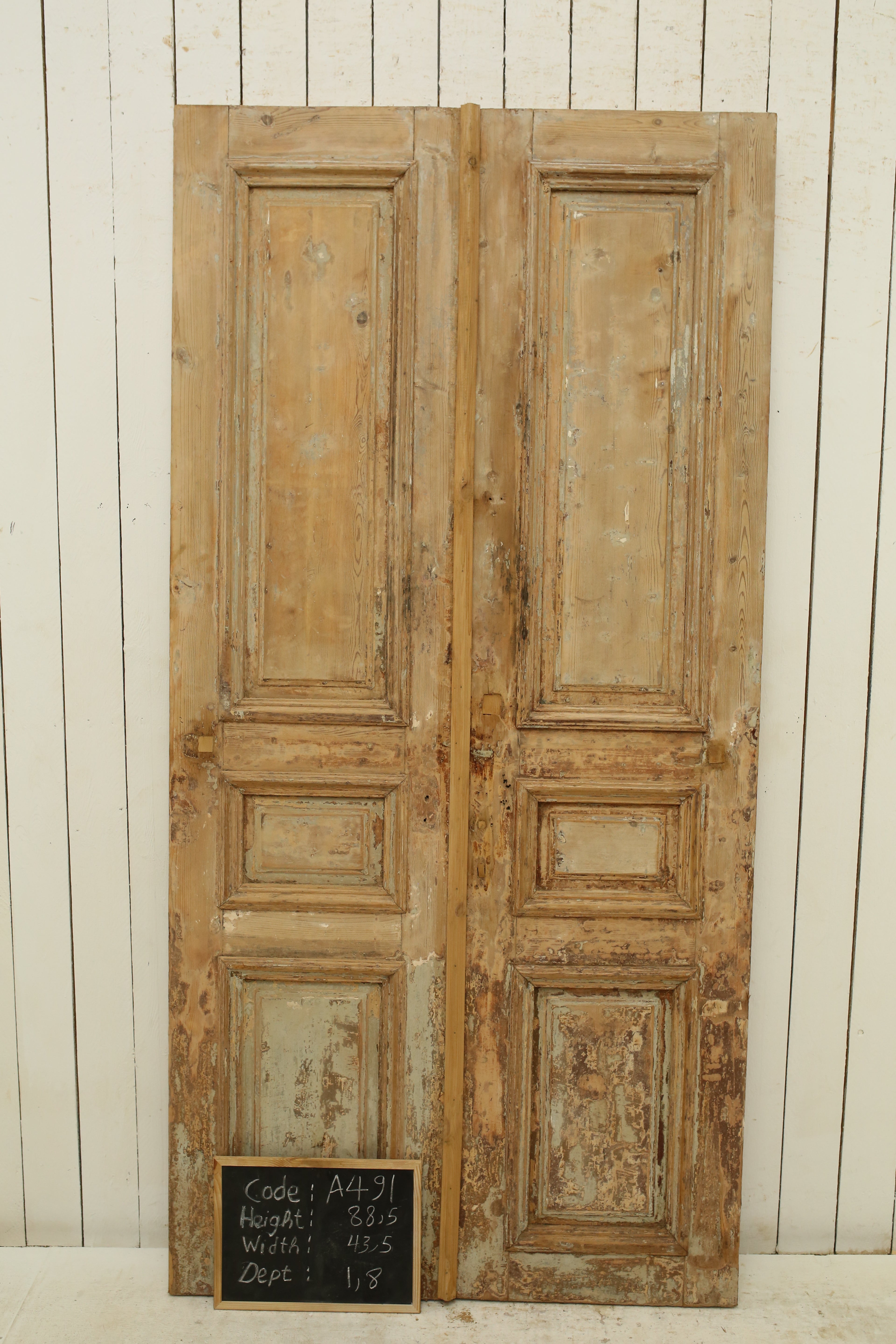 VINTAGE DBL FRENCH DOOR A491