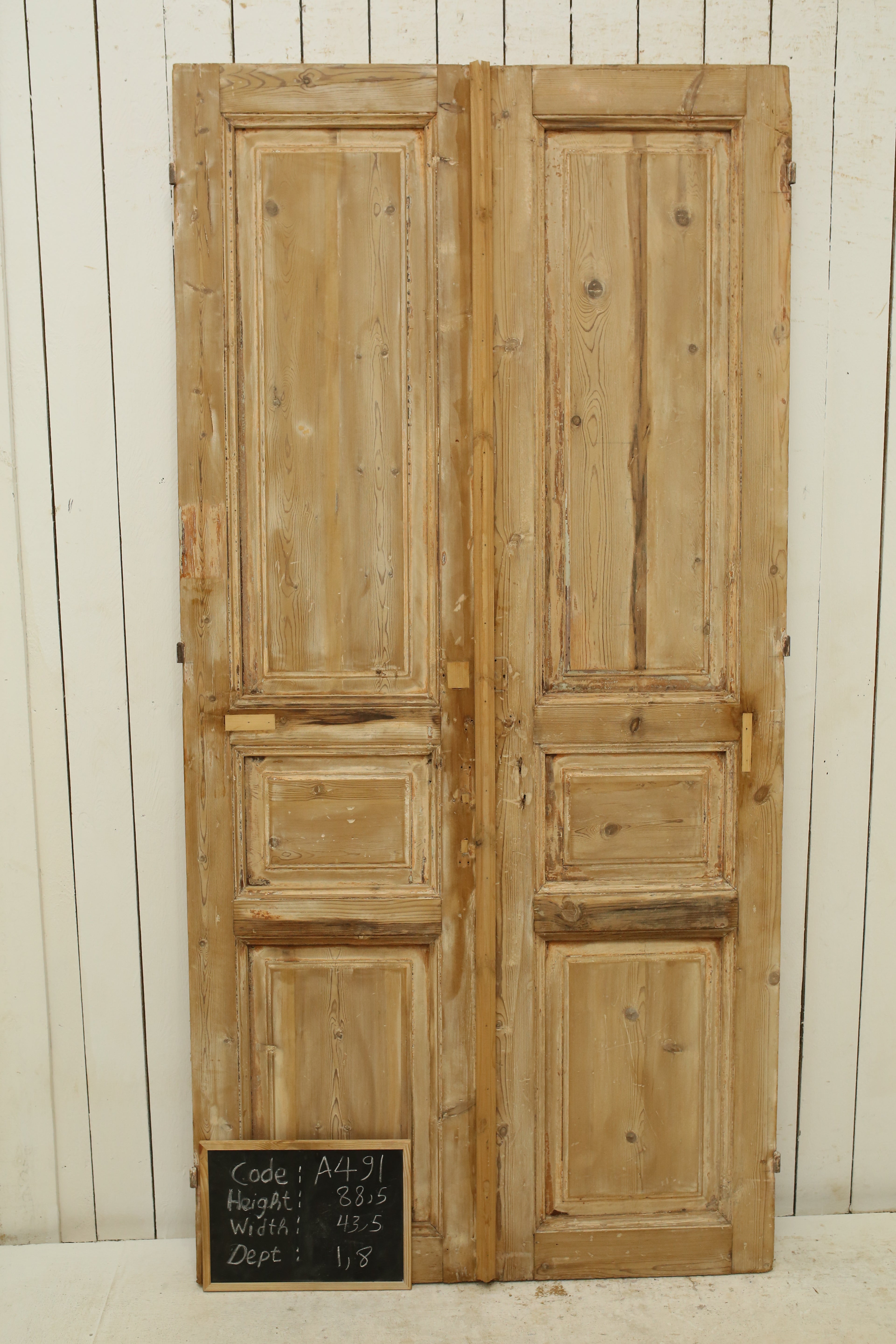 VINTAGE DBL FRENCH DOOR A491