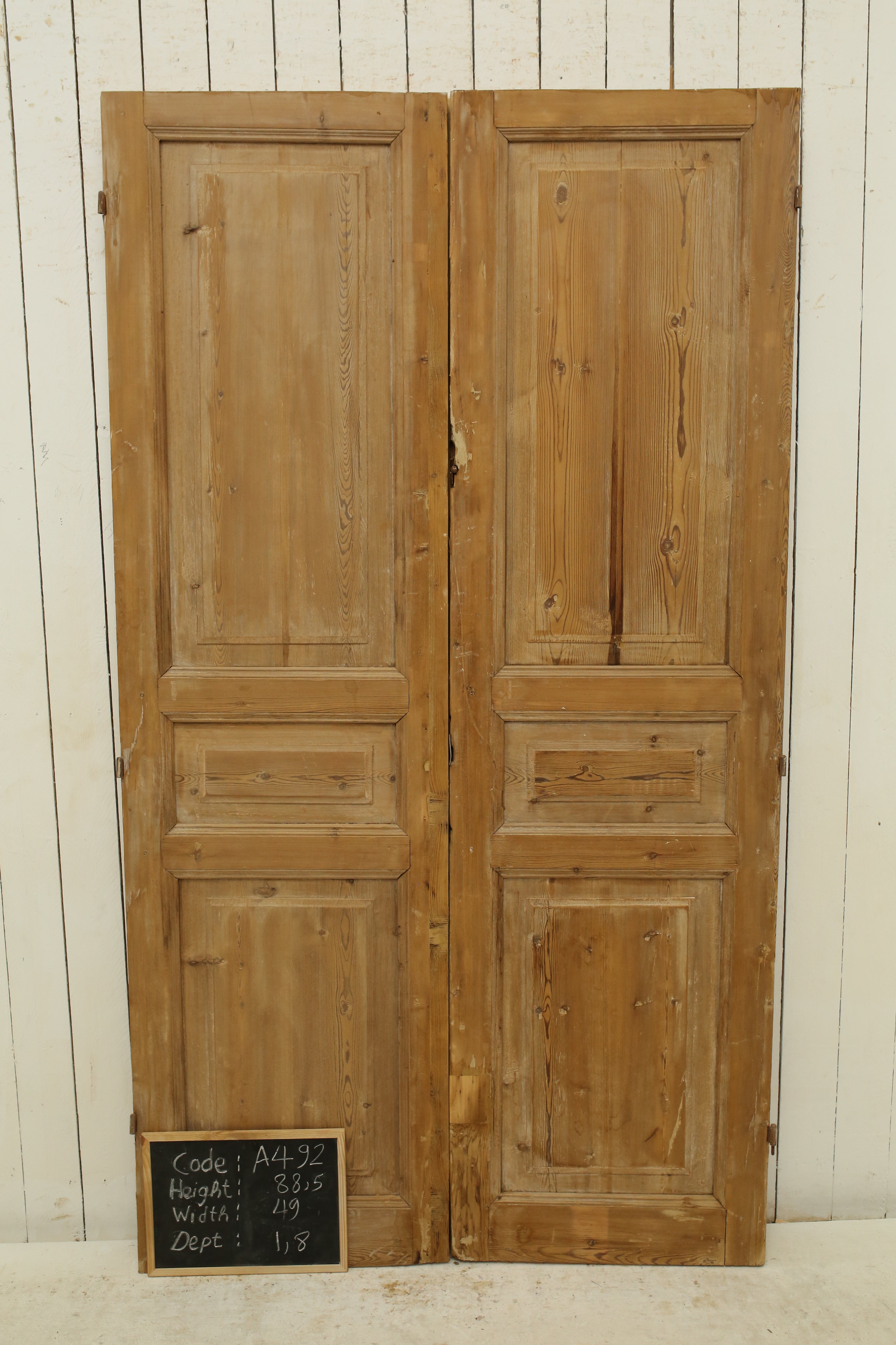 VINTAGE DBL FRENCH DOOR A492