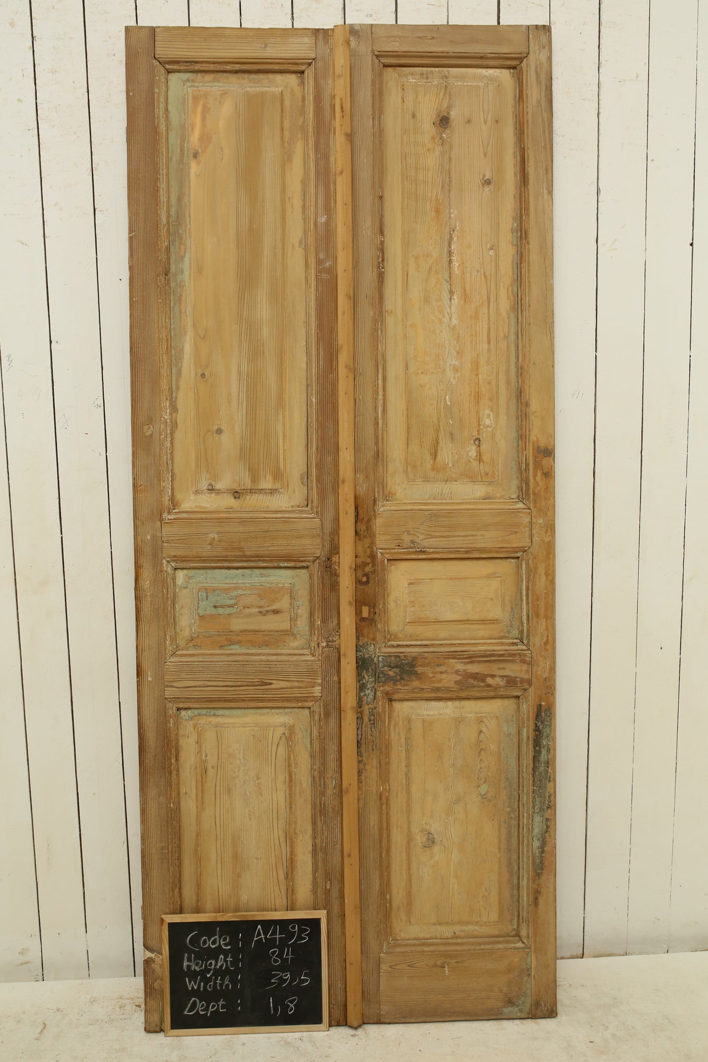 VINTAGE DBL FRENCH DOOR A493
