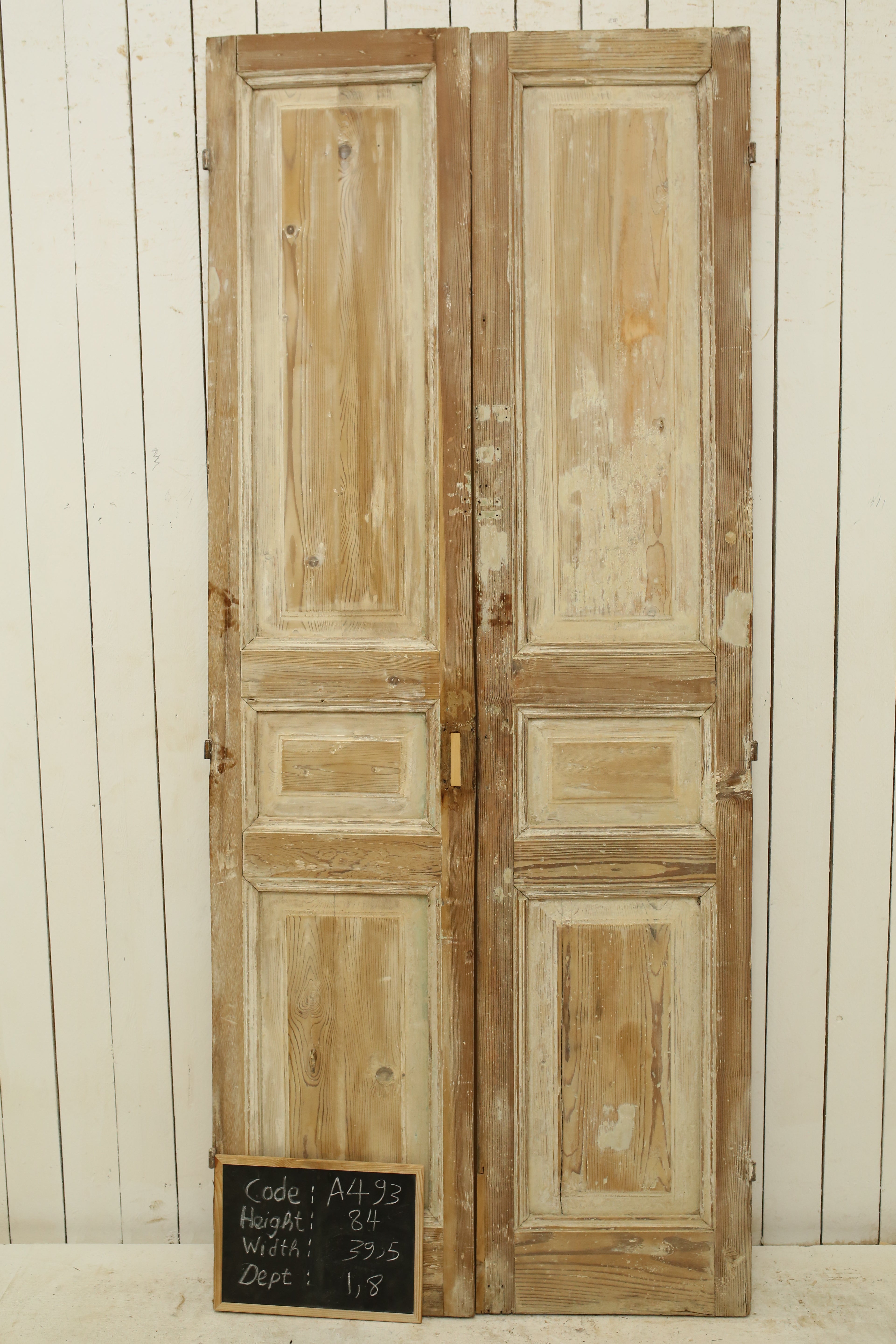 VINTAGE DBL FRENCH DOOR A493