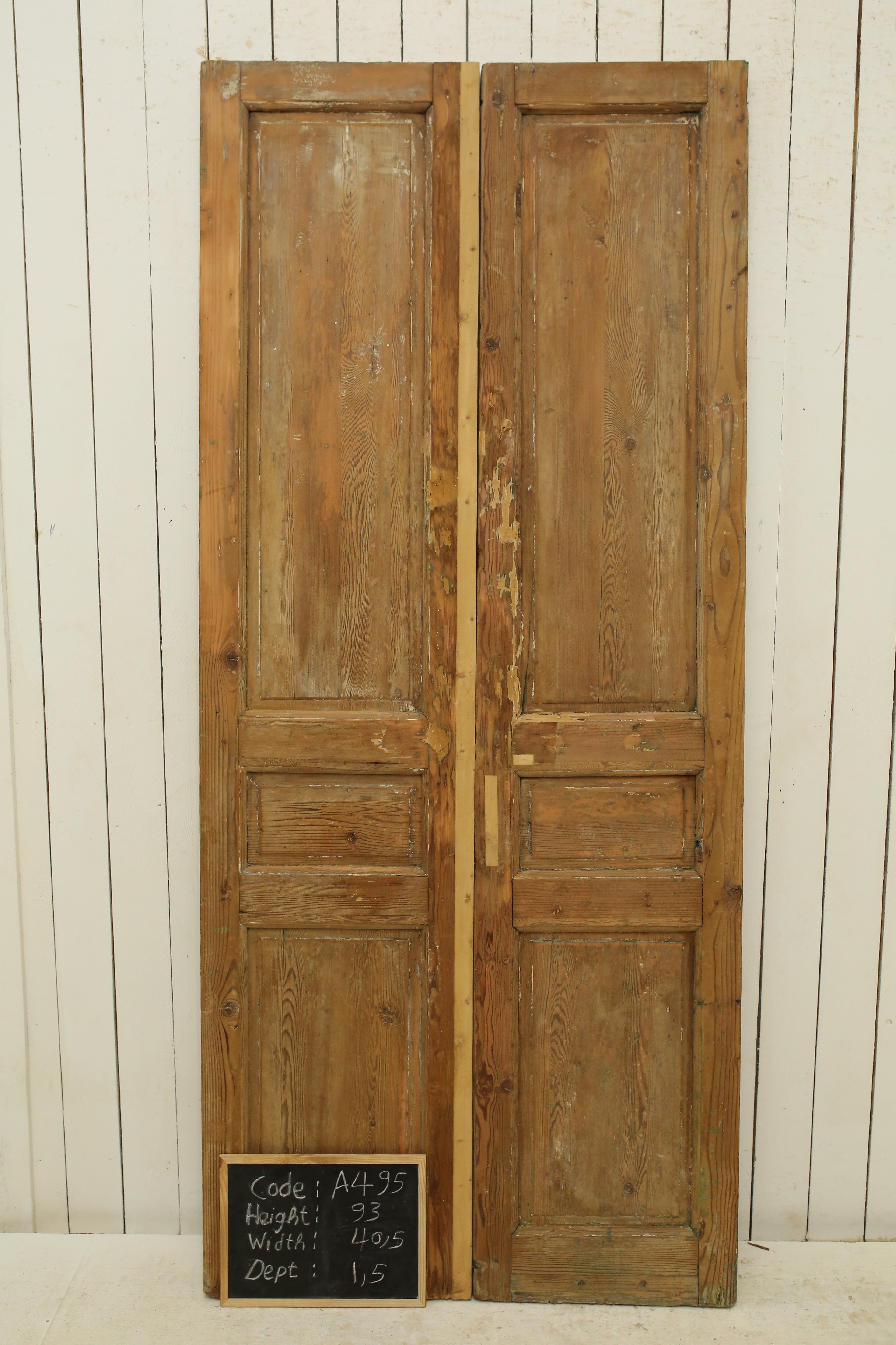 VINTAGE DBL FRENCH DOOR A495