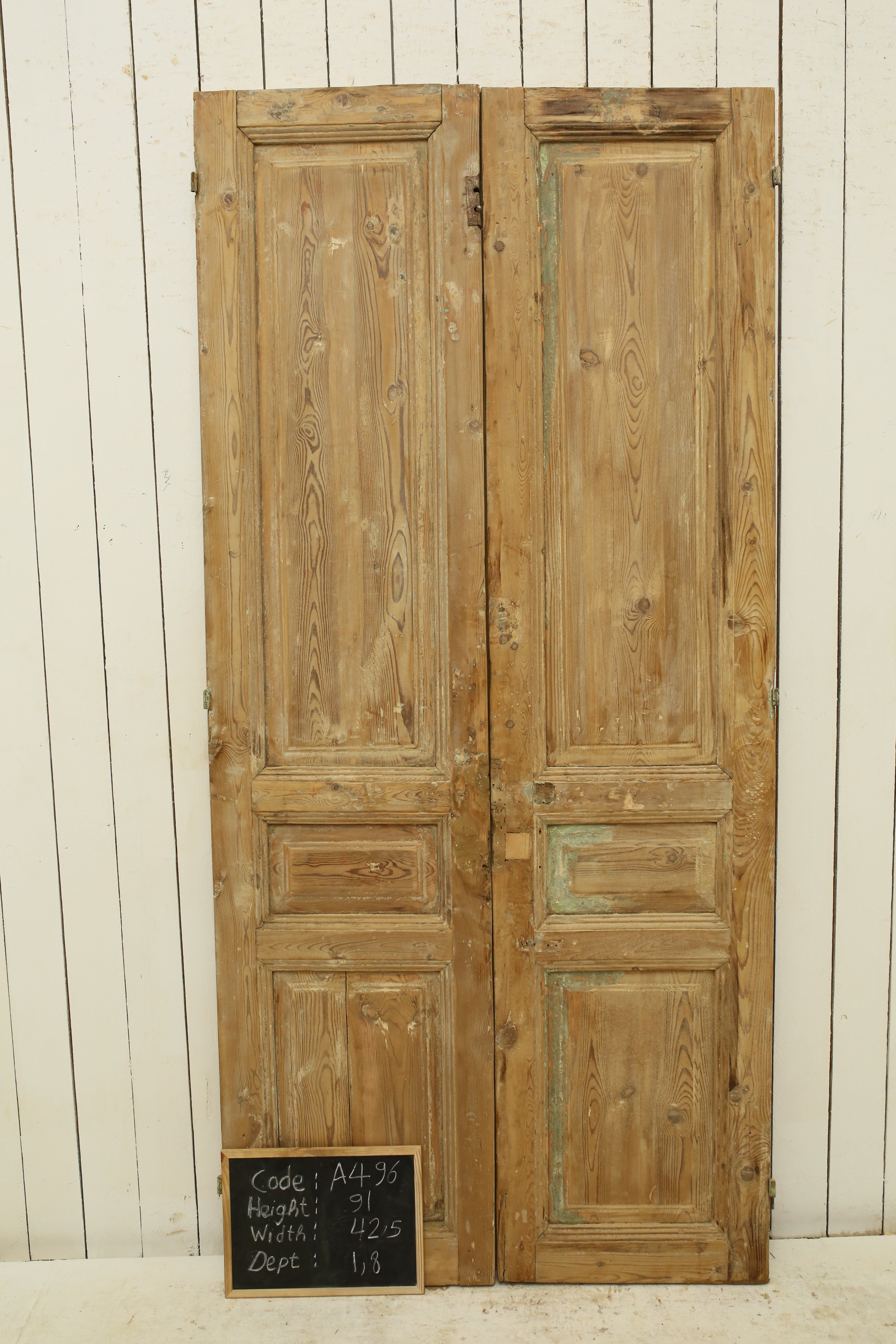 VINTAGE DBL FRENCH DOOR A496