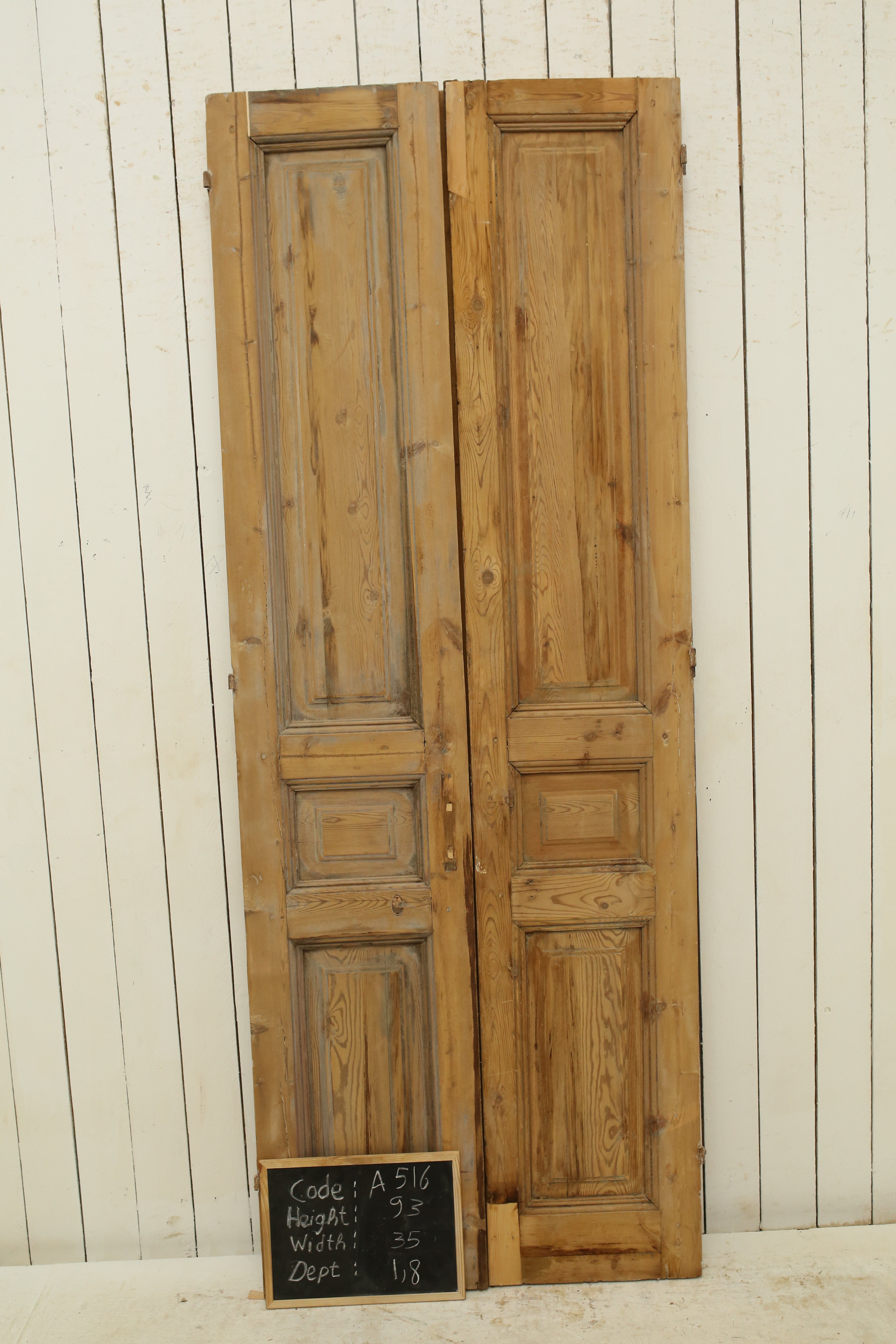 VINTAGE DBL FRENCH DOOR A516