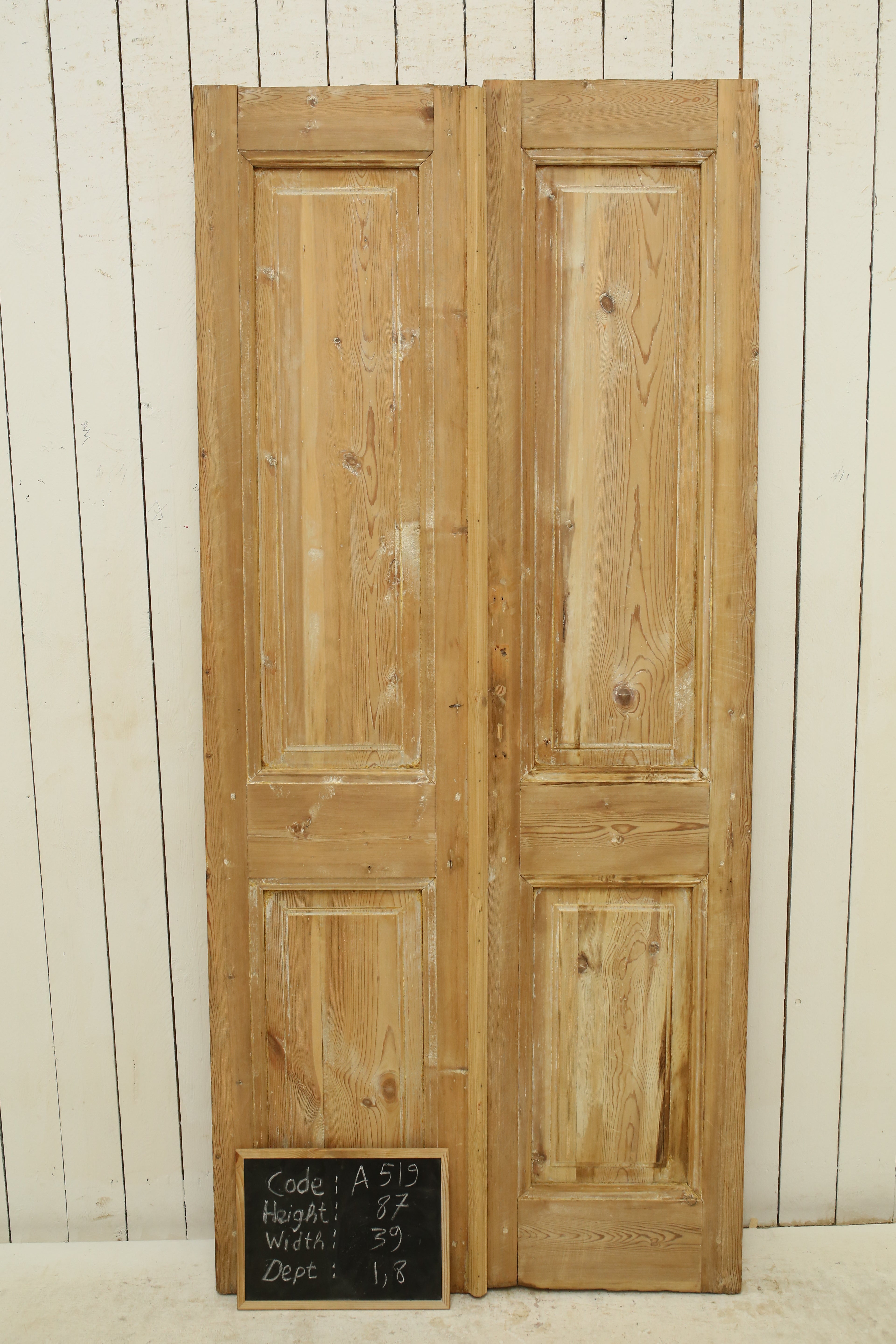 VINTAGE DBL FRENCH DOOR A519