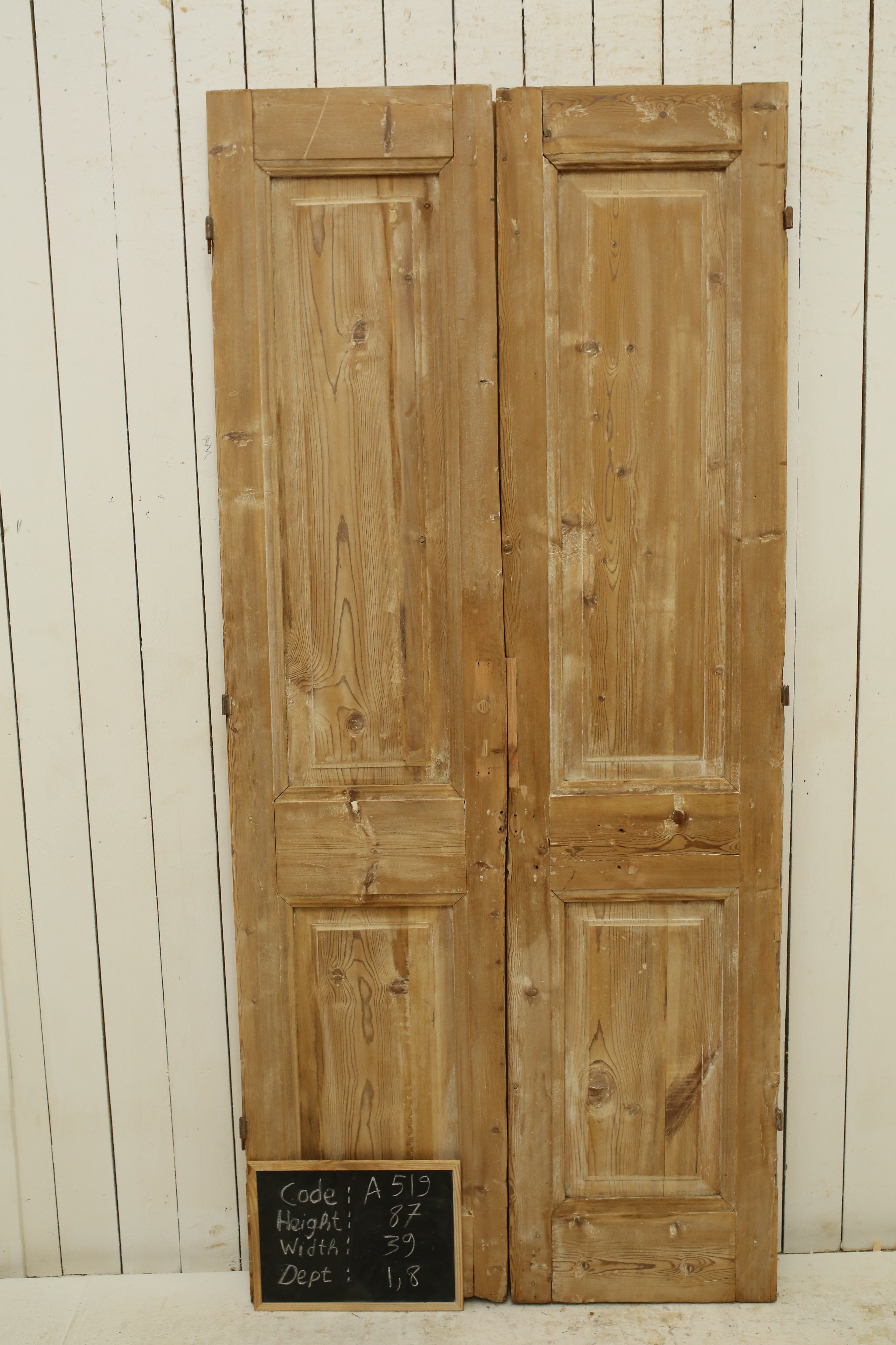 VINTAGE DBL FRENCH DOOR A519