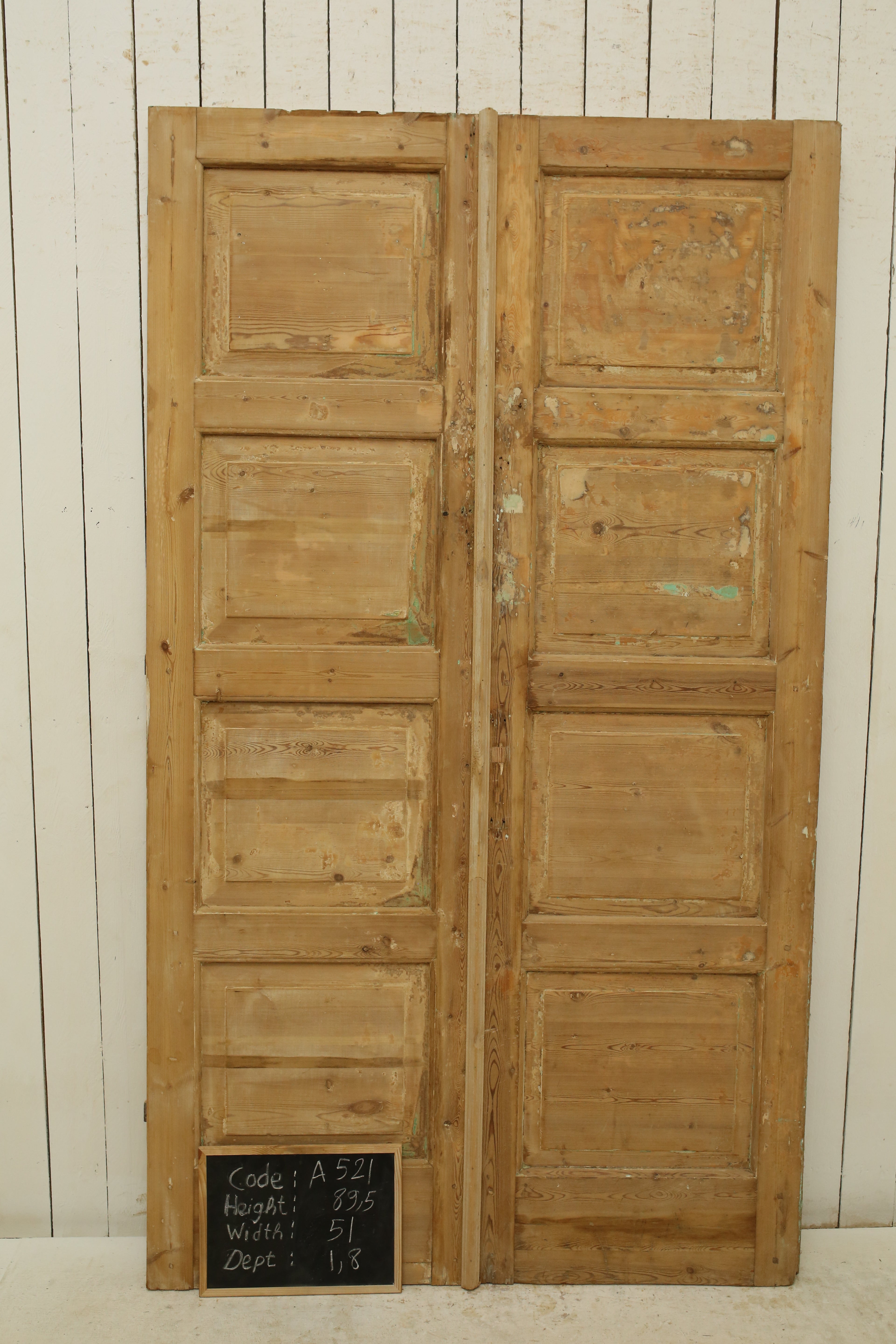 VINTAGE DBL FRENCH DOOR A521