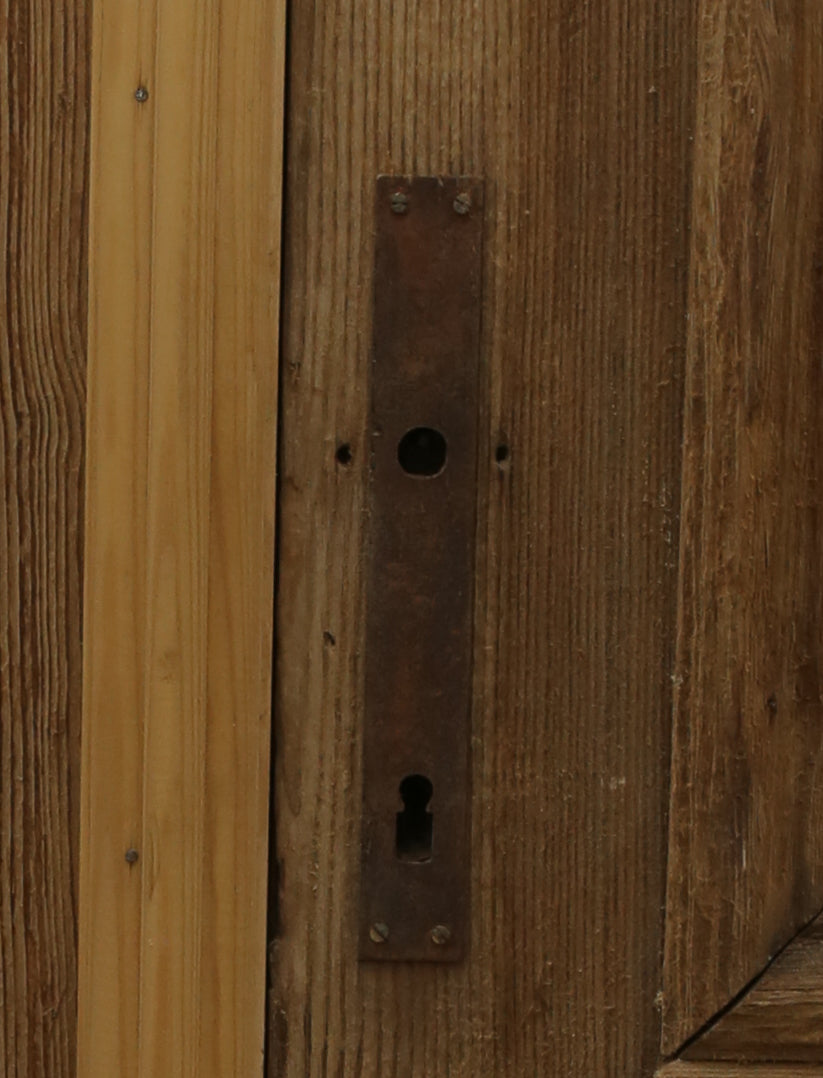 VINTAGE DBL FRENCH METAL DOOR A681