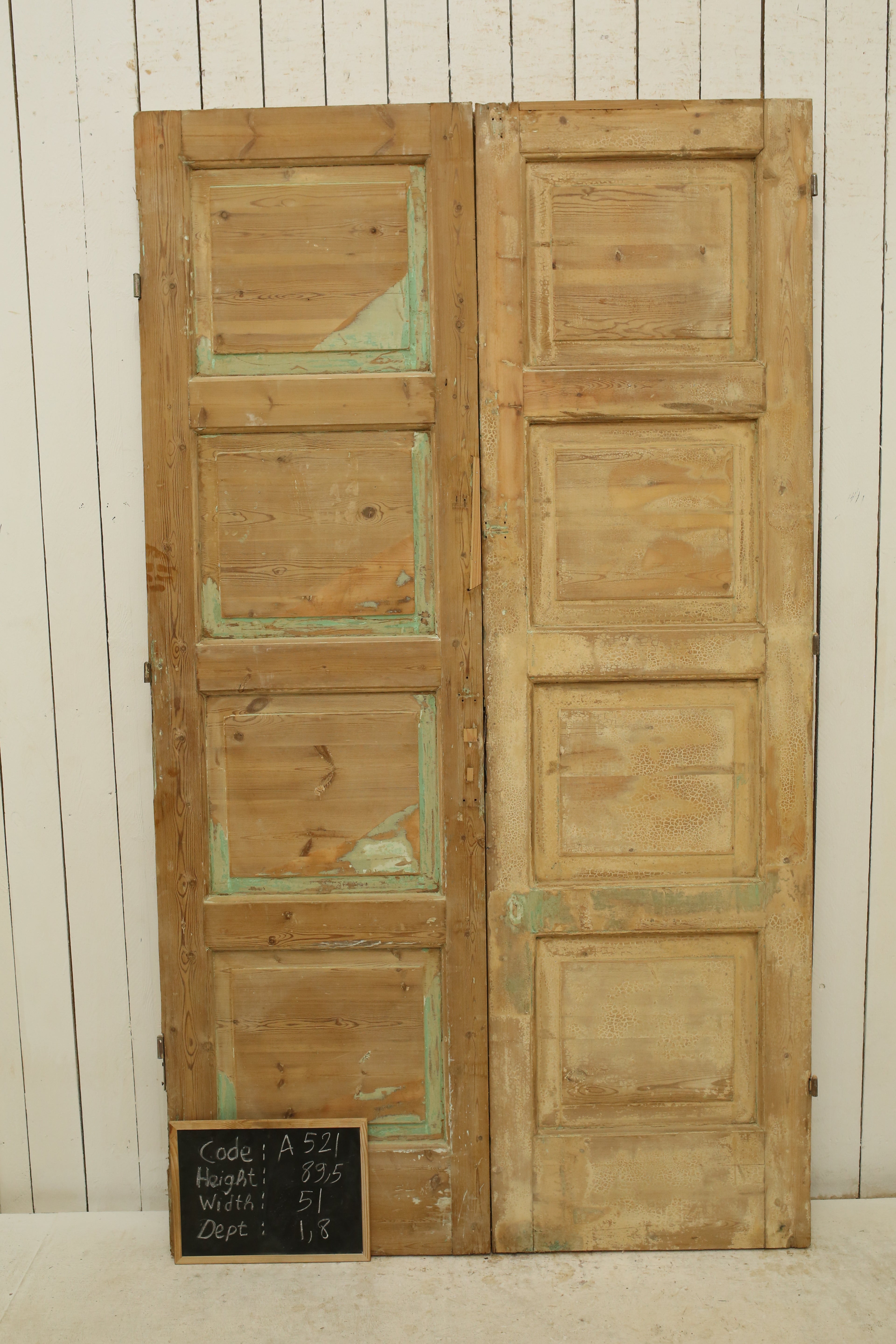 VINTAGE DBL FRENCH DOOR A521