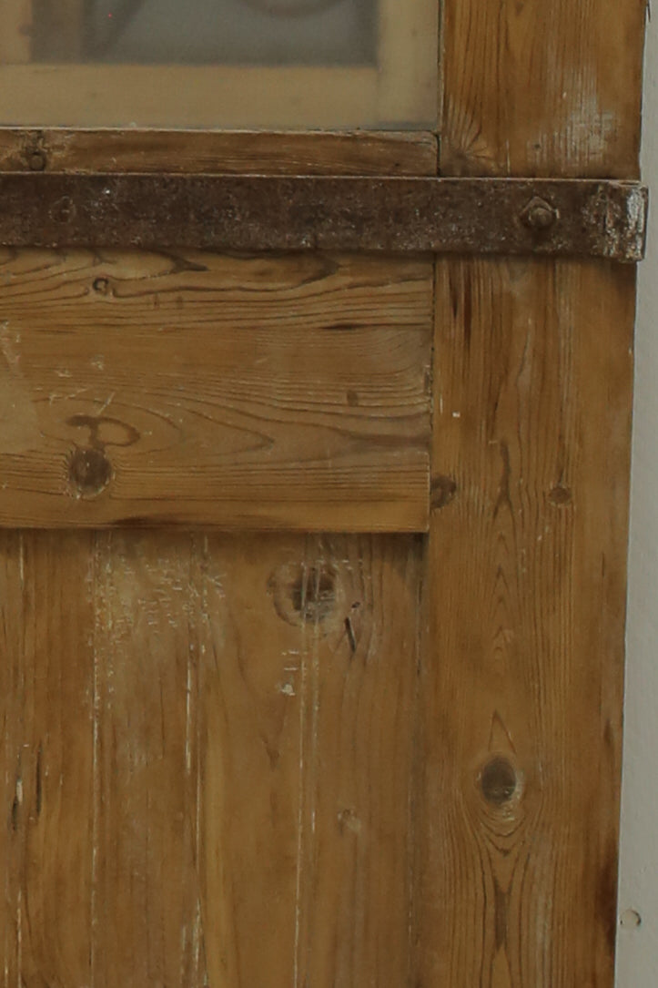 VINTAGE DBL FRENCH METAL DOOR A687