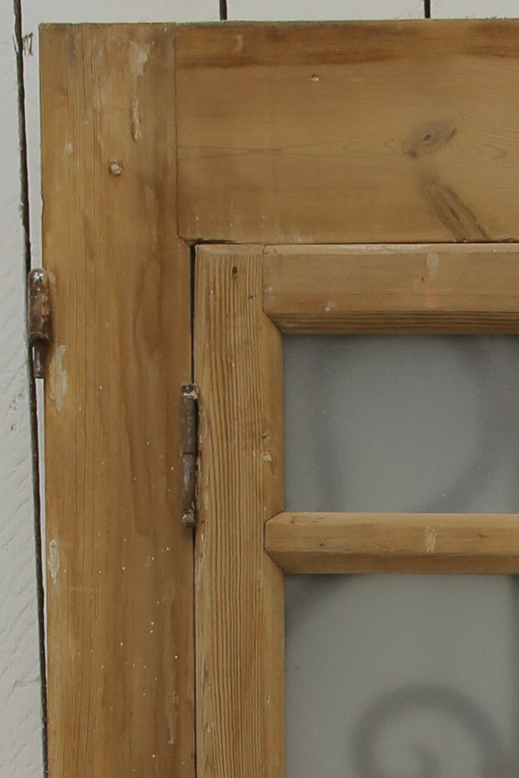 VINTAGE DBL FRENCH METAL DOOR A696