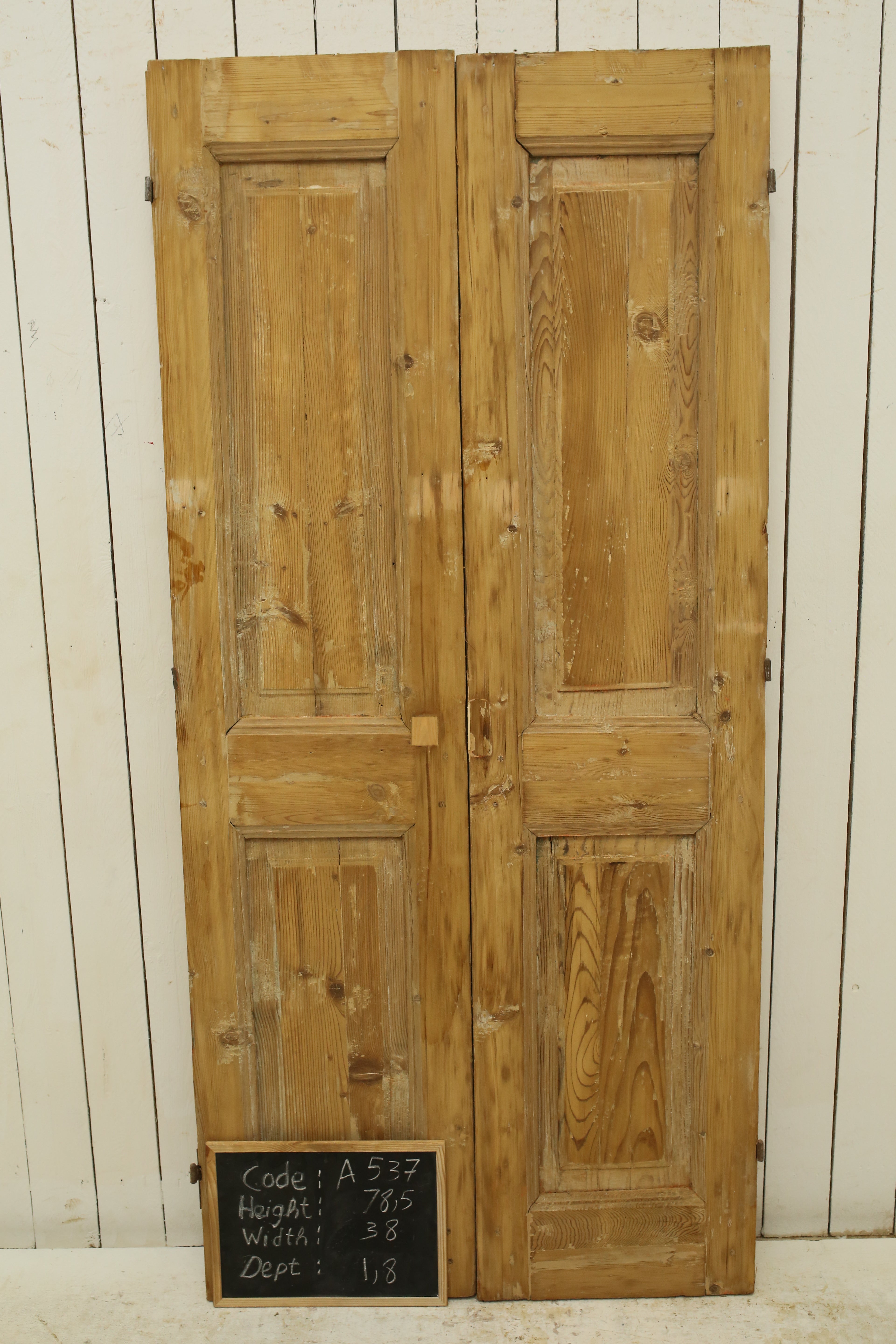 VINTAGE DBL FRENCH DOOR A537