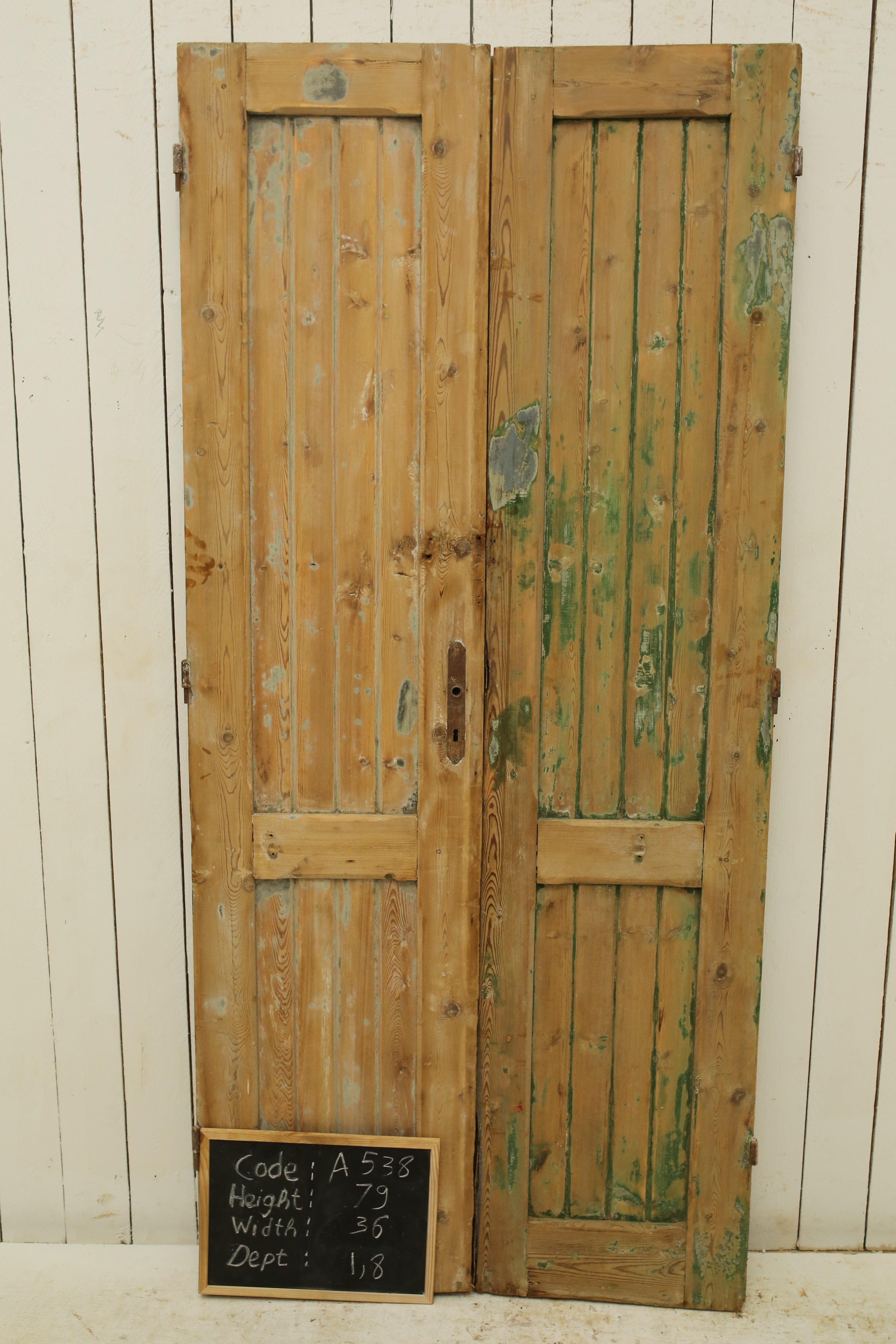 VINTAGE DBL FRENCH DOOR A538