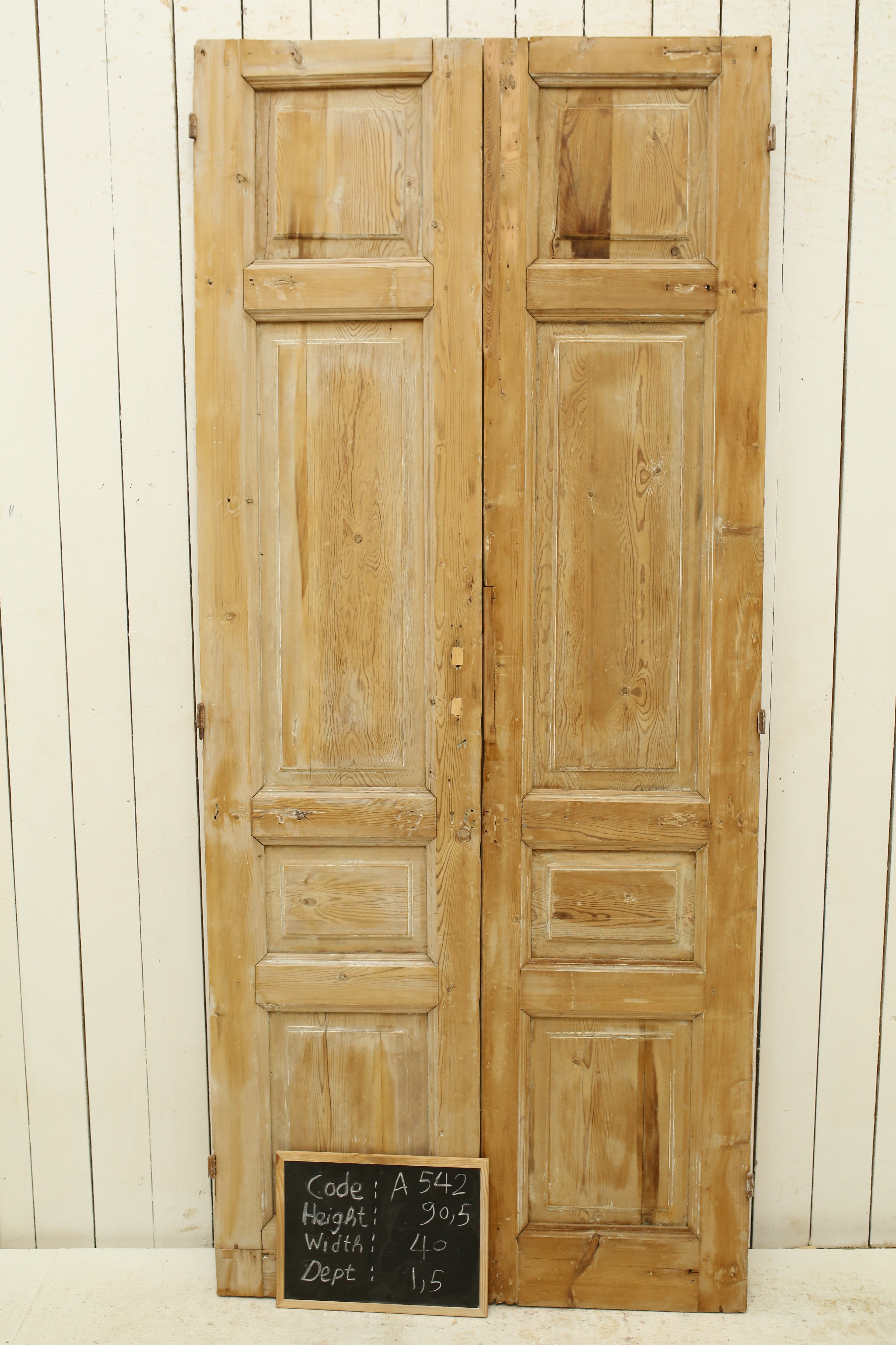 VINTAGE DBL FRENCH DOOR A542