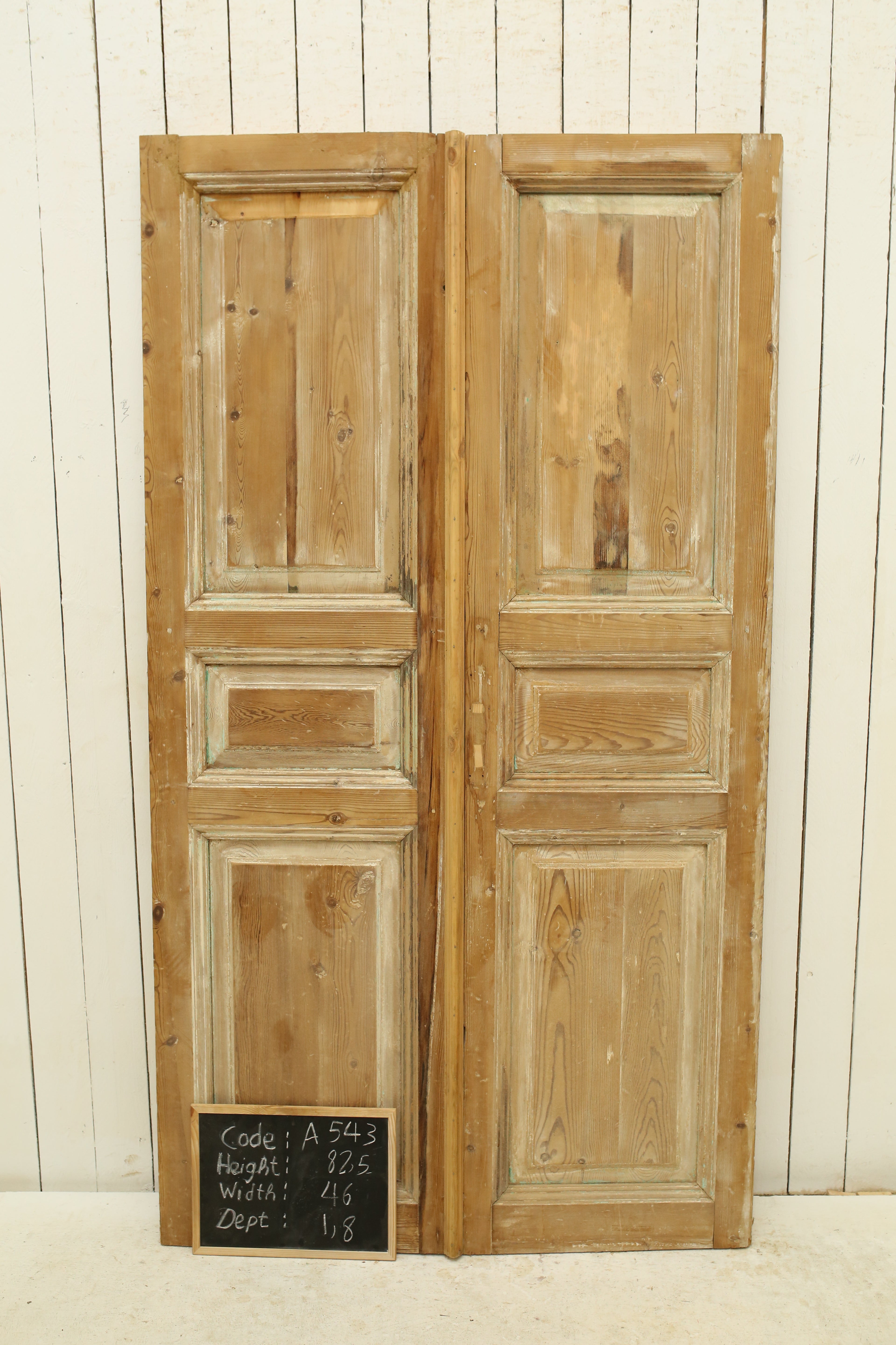 VINTAGE DBL FRENCH DOOR A543