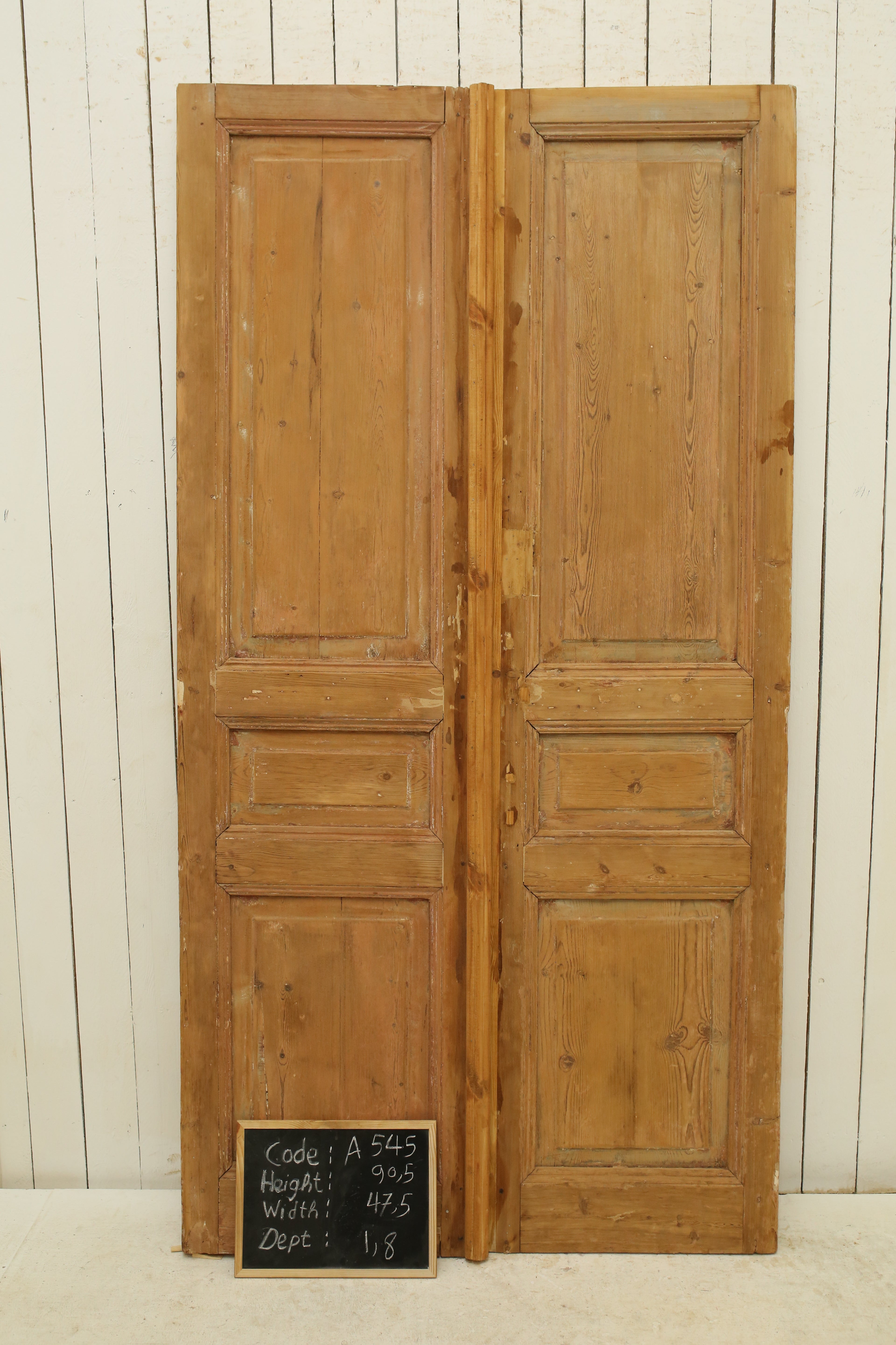 VINTAGE DBL FRENCH DOOR A545