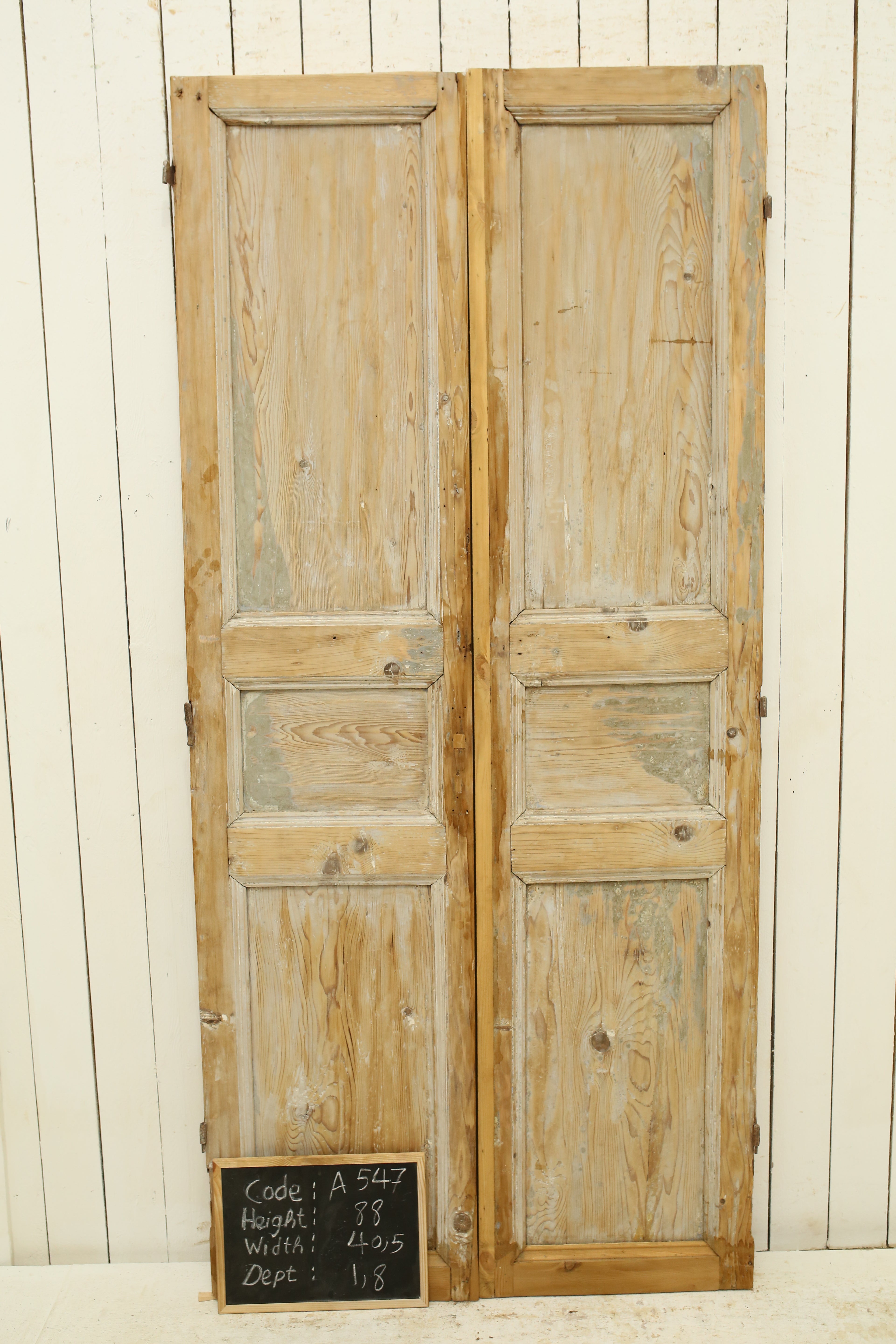 VINTAGE DBL FRENCH DOOR A547