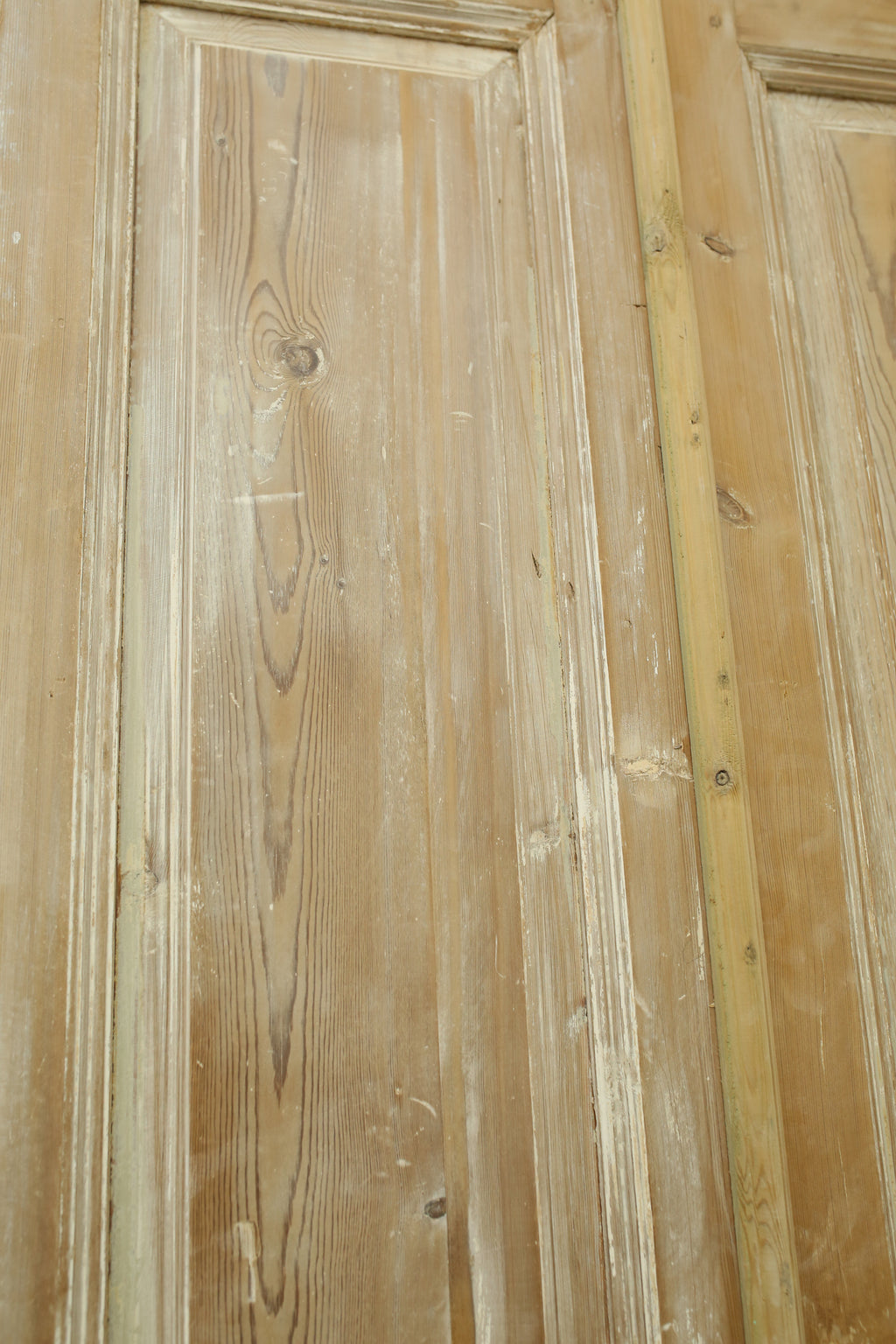 Vintage Double French Solid Wood Doors – 96" H x 39.5" W – A563