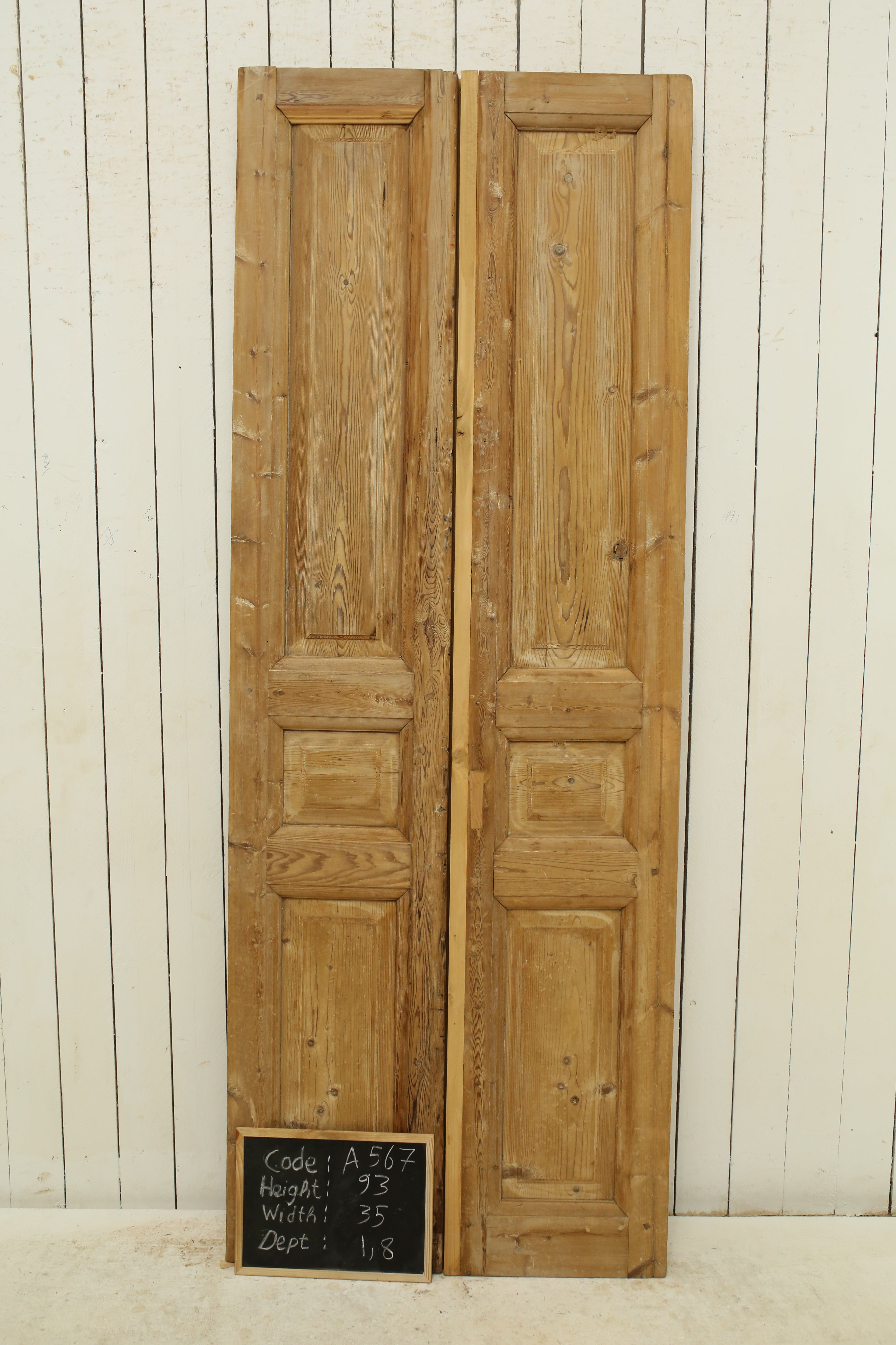 VINTAGE DBL FRENCH DOOR A567