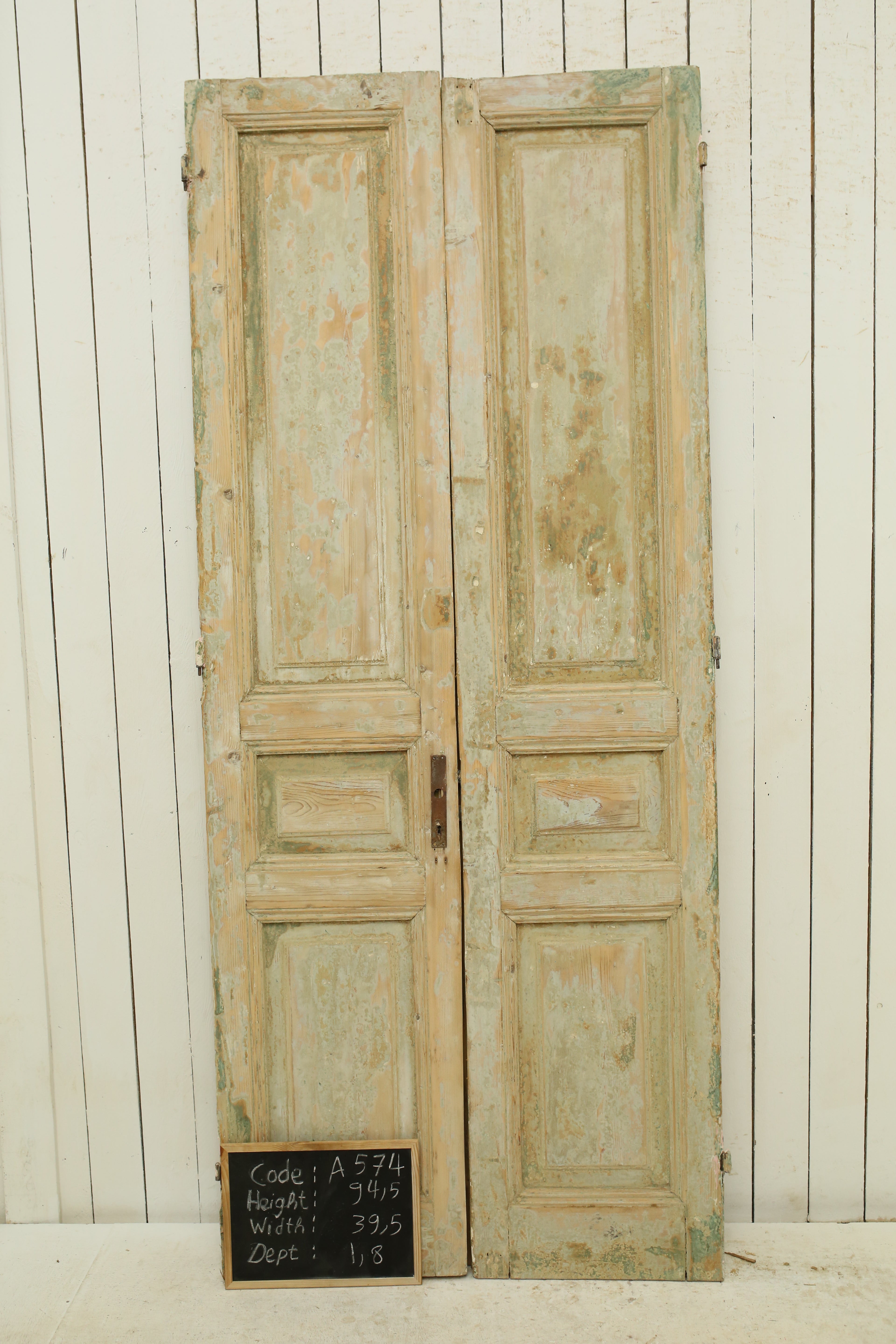 VINTAGE DBL FRENCH DOOR A574