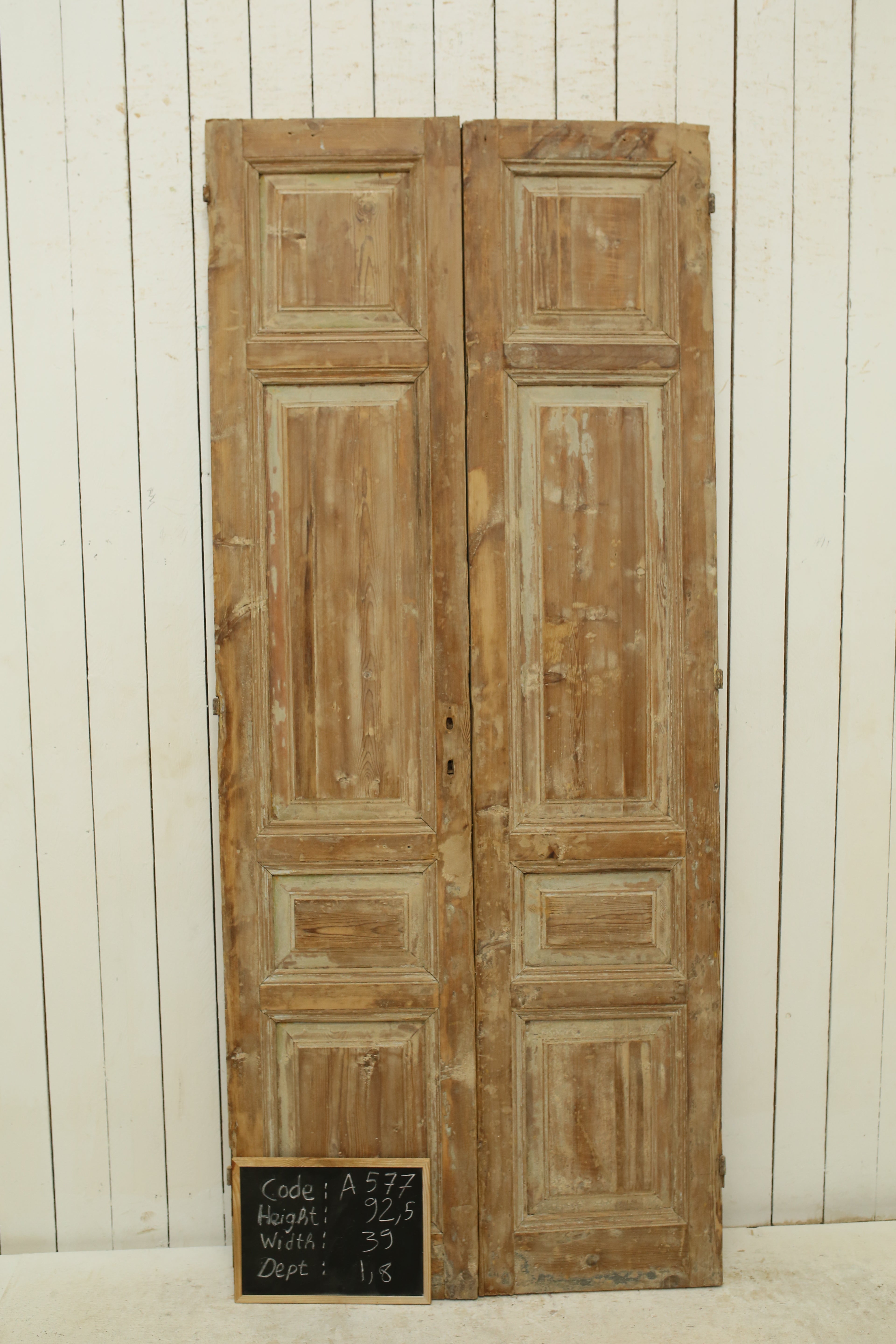 VINTAGE DBL FRENCH DOOR A577
