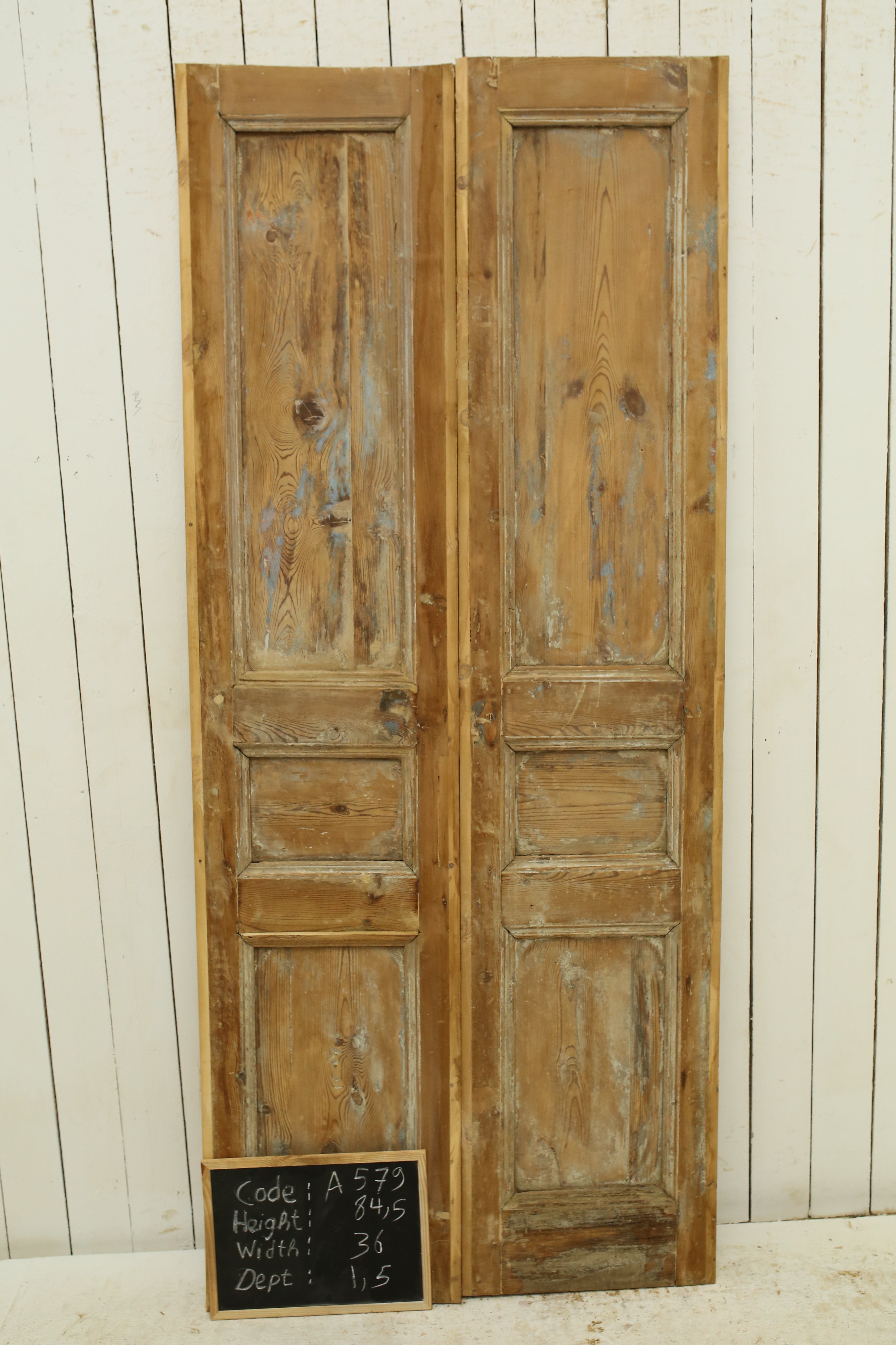 VINTAGE DBL FRENCH DOOR A579