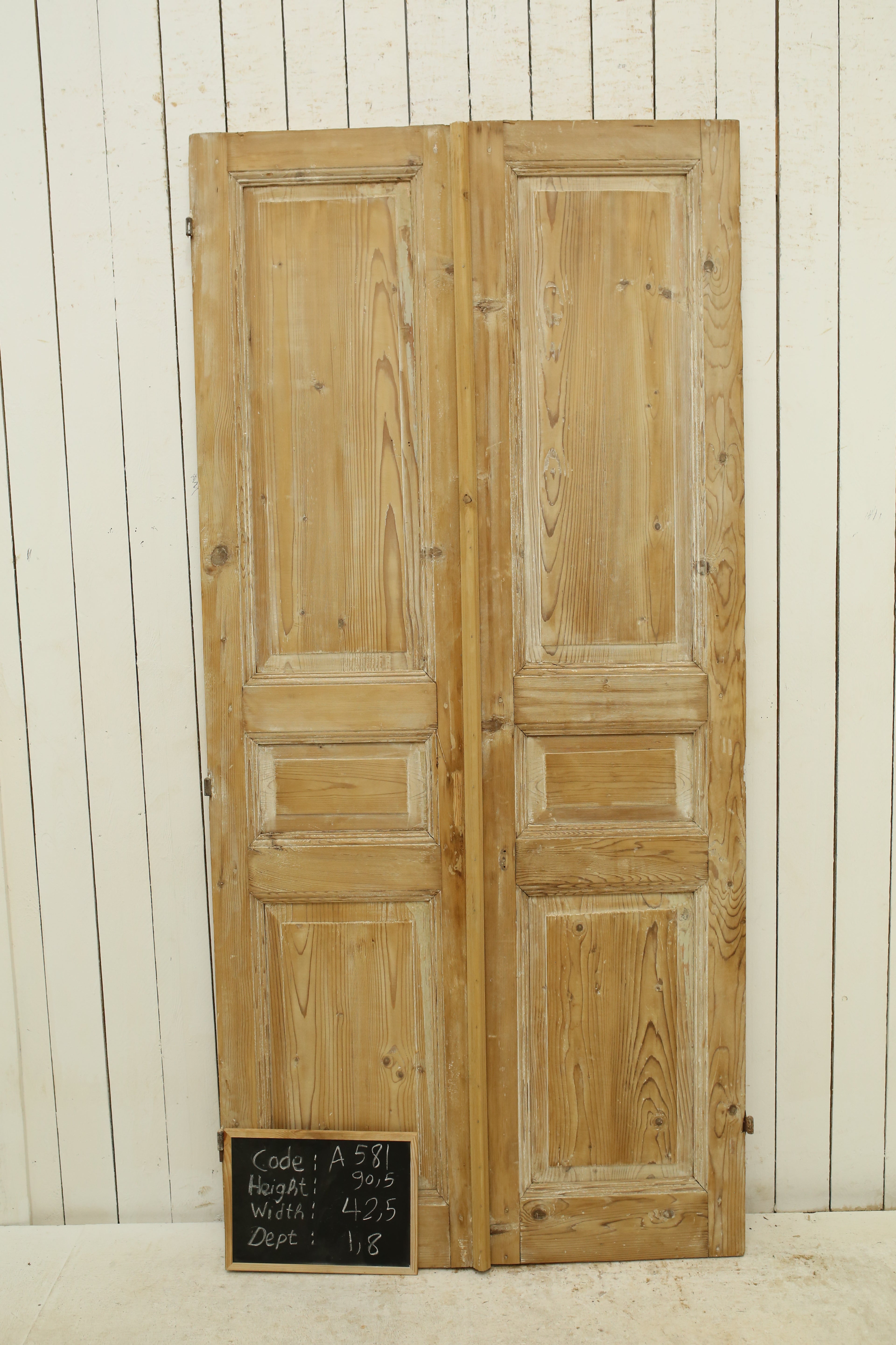 VINTAGE DBL FRENCH DOOR A581