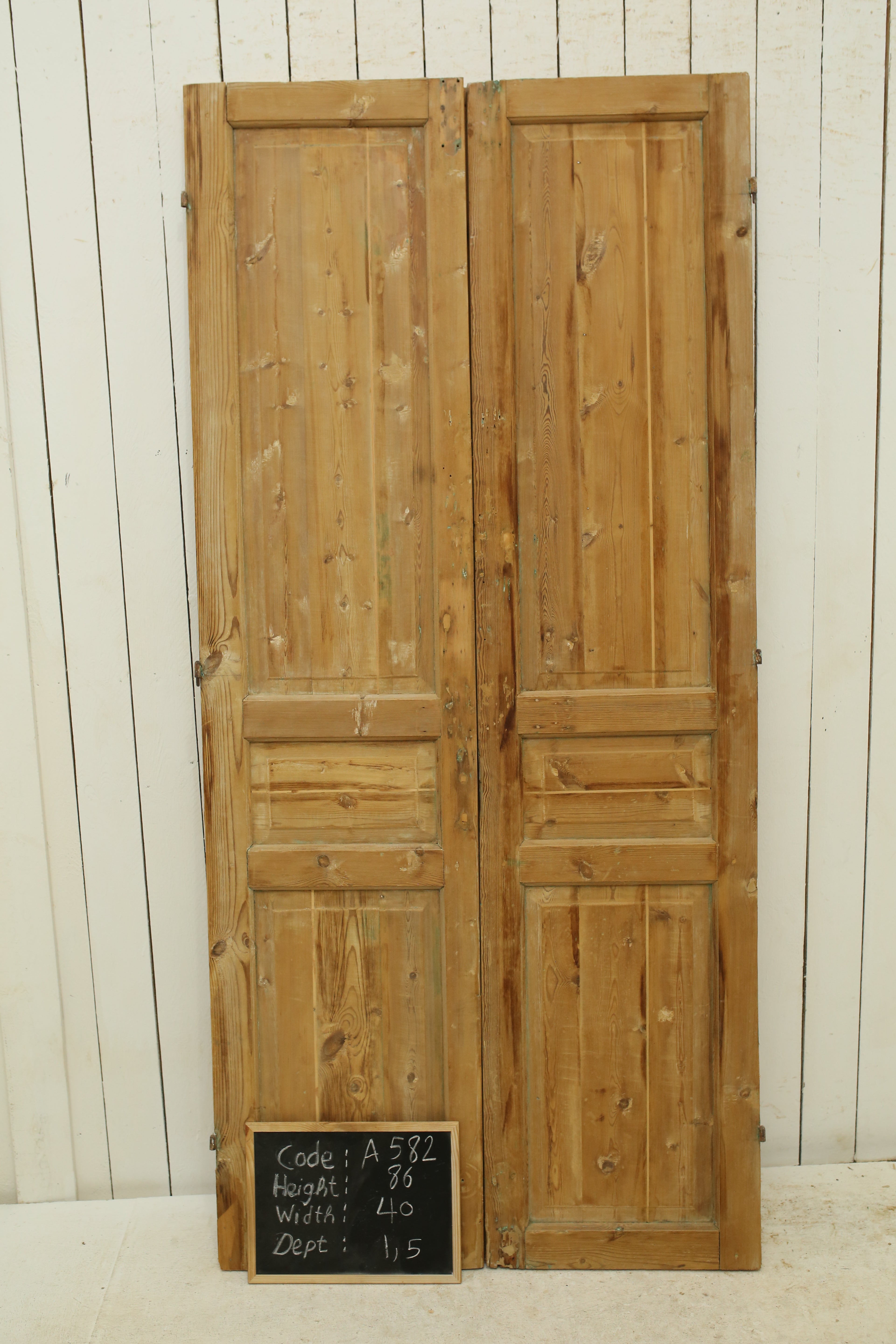 VINTAGE DBL FRENCH DOOR A582