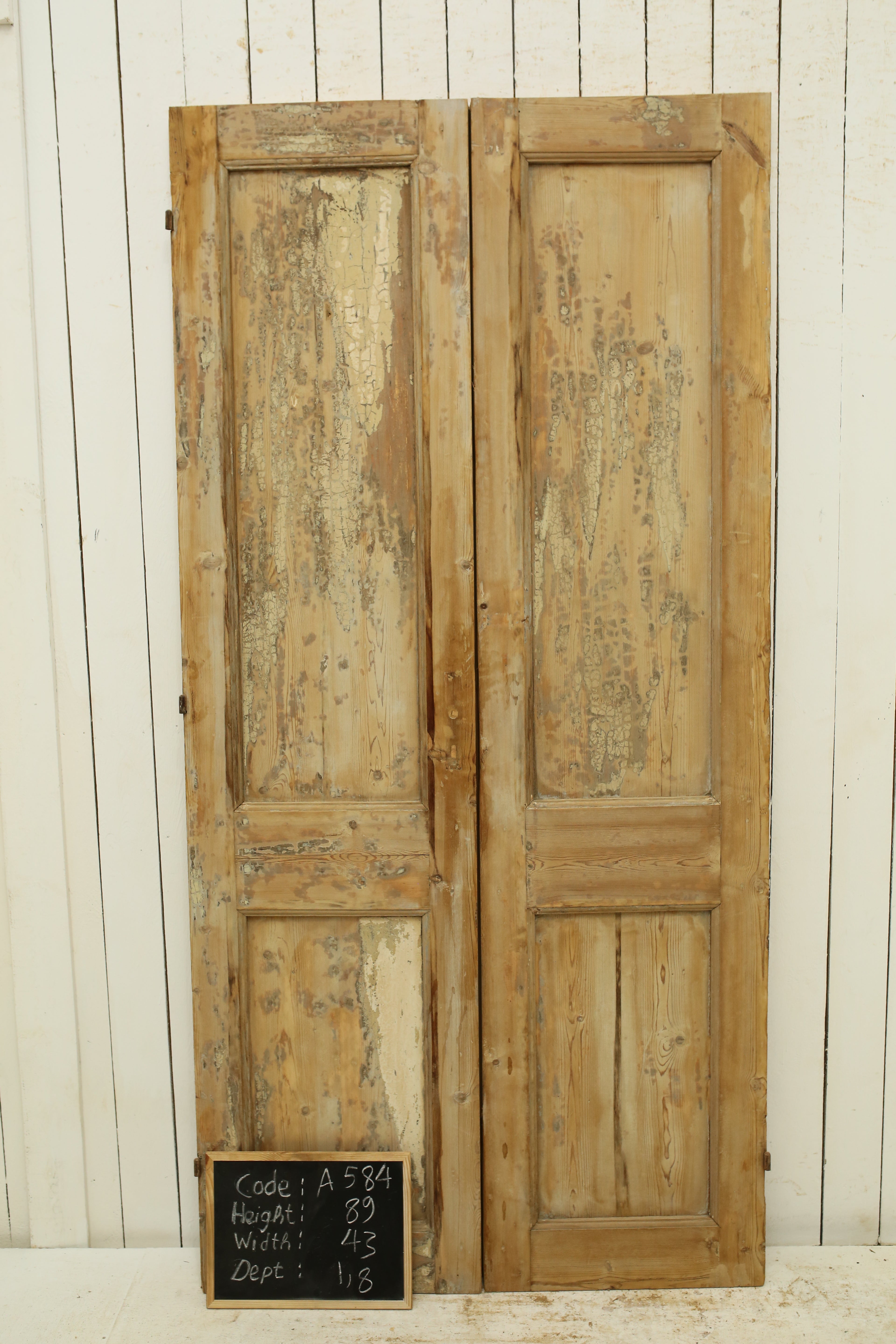 VINTAGE DBL FRENCH DOOR A584