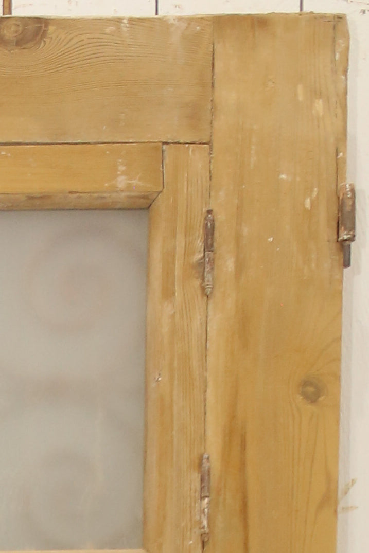 VINTAGE DBL FRENCH METAL DOOR A998