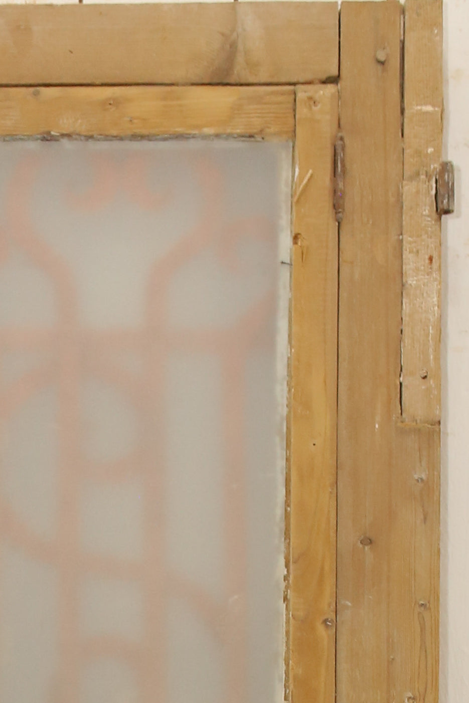 VINTAGE DBL FRENCH METAL DOOR A8