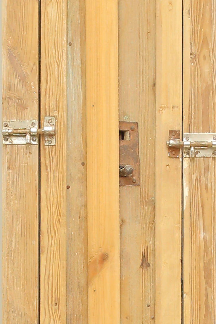 VINTAGE DBL FRENCH METAL DOOR A65