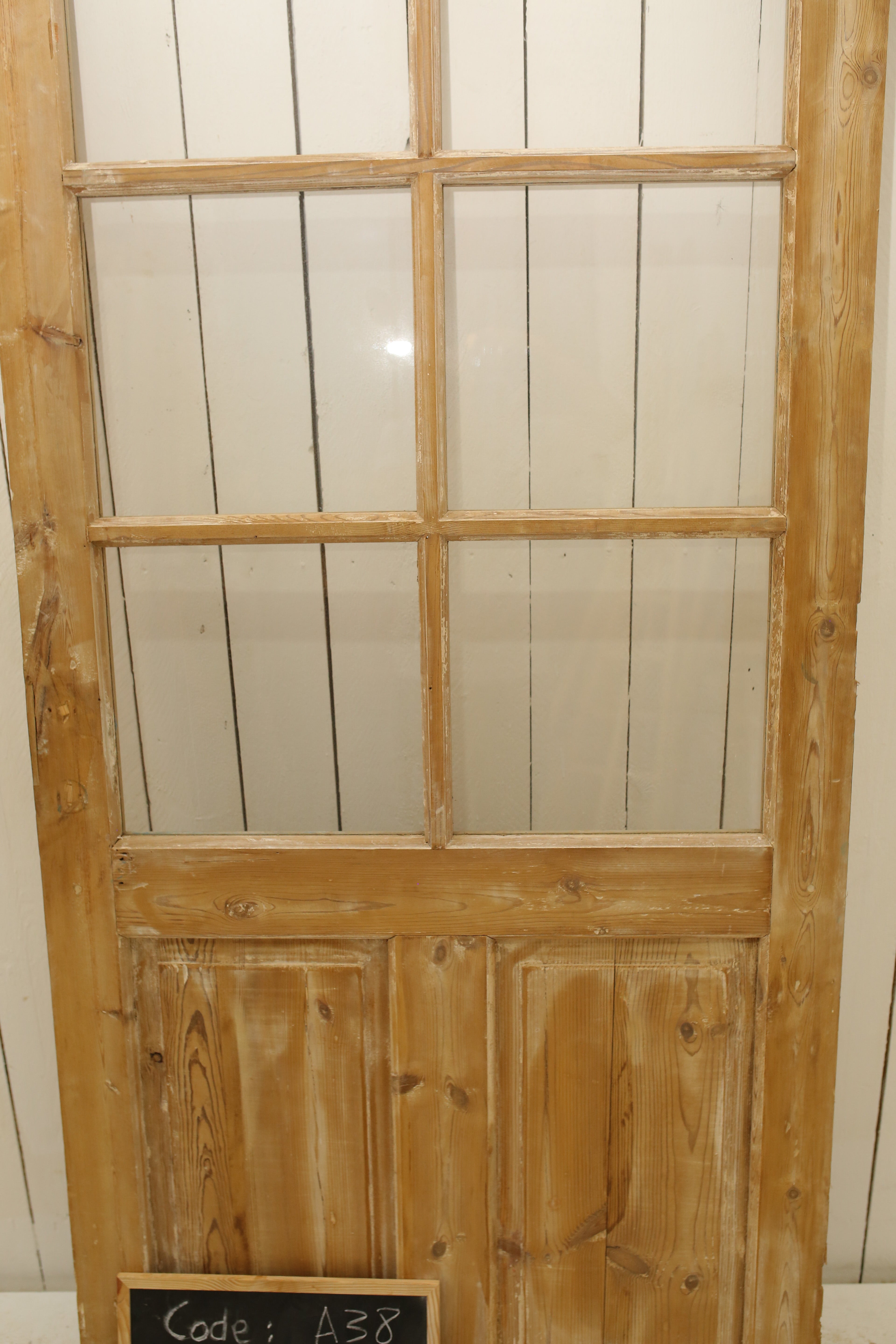 VINTAGE SINGLE GLASS DOOR A38