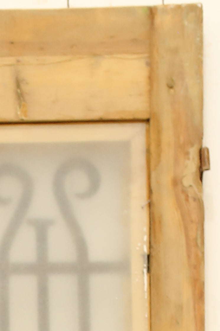 VINTAGE DBL FRENCH METAL DOOR A80